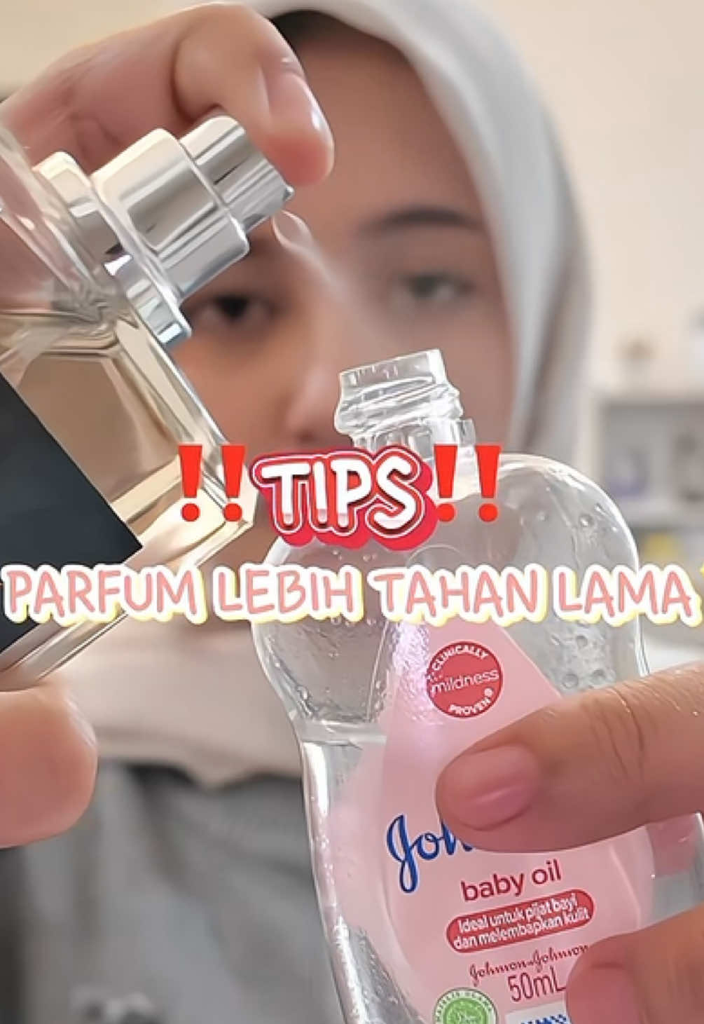 Hack parfum lebih tahan✨ #parfum #hacks #DIY #parfumtahanlama #parfumviral #parfumtiktok #johnsonsbaby #bodycare #tips 