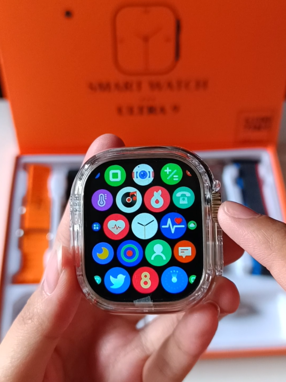 S100 Ultra 9 New Smart Watch 7straps #smartwatch #watch #7strapsmartwatch #smartwatchviral #smartwatchmurah #watches #tiktokmademebuyit #tiktokshop #fyp 