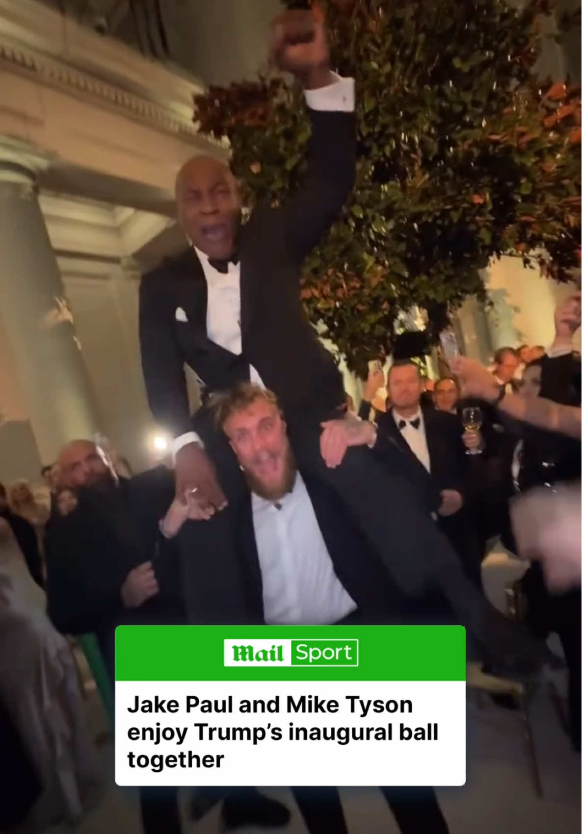 Jake Paul and Mike Tyson - who were enemies in the ring just months ago - came together to celebrate Donald Trump’s historic inauguration. #news #sports #boxing #trump #jakepaul #miketyson 