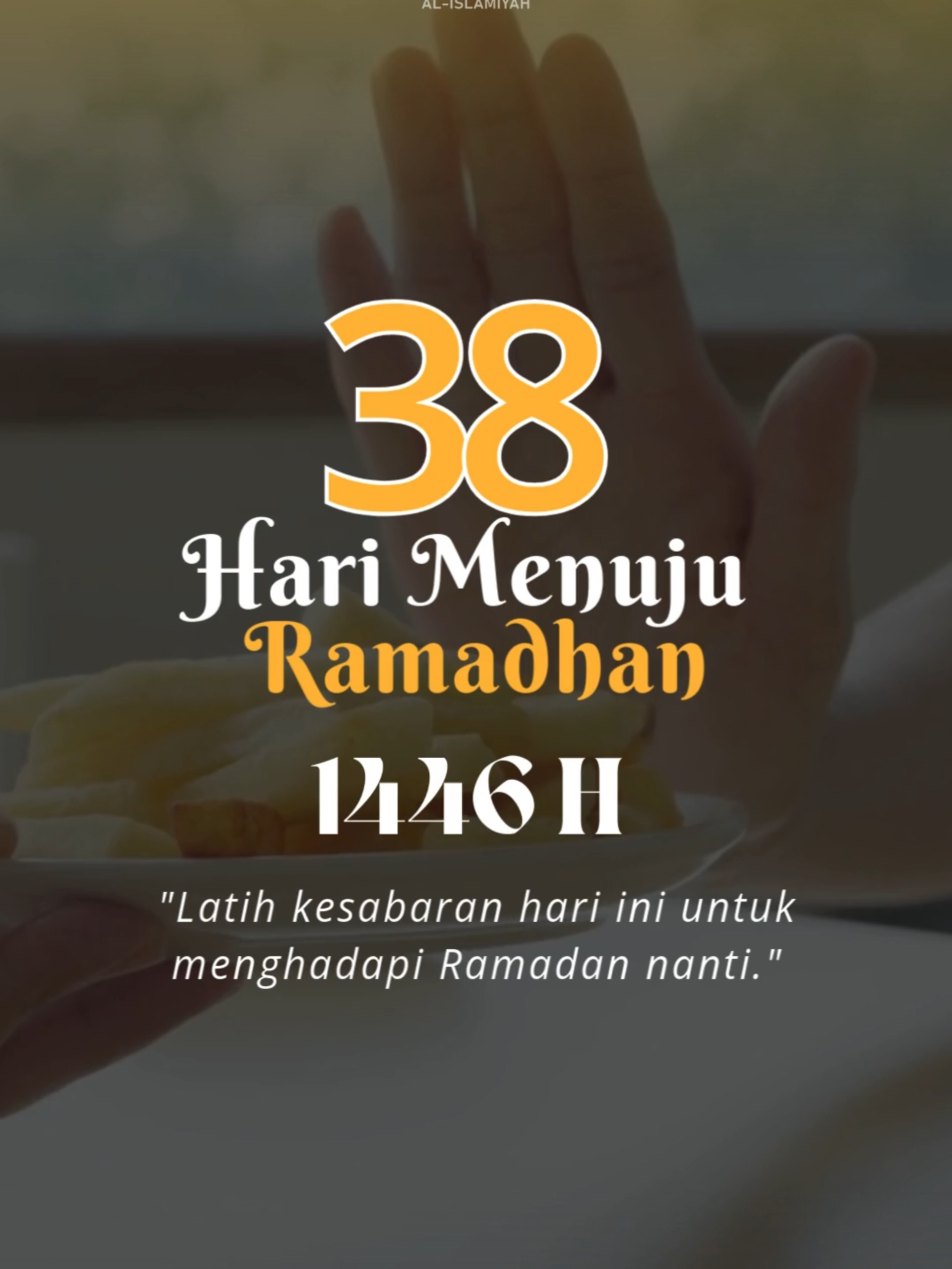 ✨ H-38 Hari Lagi Menuju Ramadhan 1446 H ✨ Setiap tantangan yang kita hadapi hari ini adalah cara Allah menguatkan hati dan jiwa kita agar lebih siap menjalani Ramadhan. Jangan sia-siakan kesempatan untuk terus belajar bersabar dan bersyukur. 🤍 #H38Ramadhan #LatihKesabaran #MenujuRamadhan #darunnahdhah #Ramadhan1446H