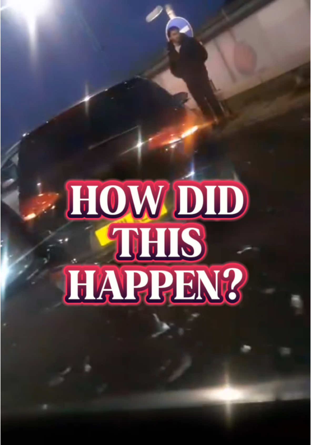 This was filmed on the intersection where cars are coming from valley park and purley way leading onto Lombard roundabout by @sugartreats_cakes Not sure how this happened. #croydonextra 