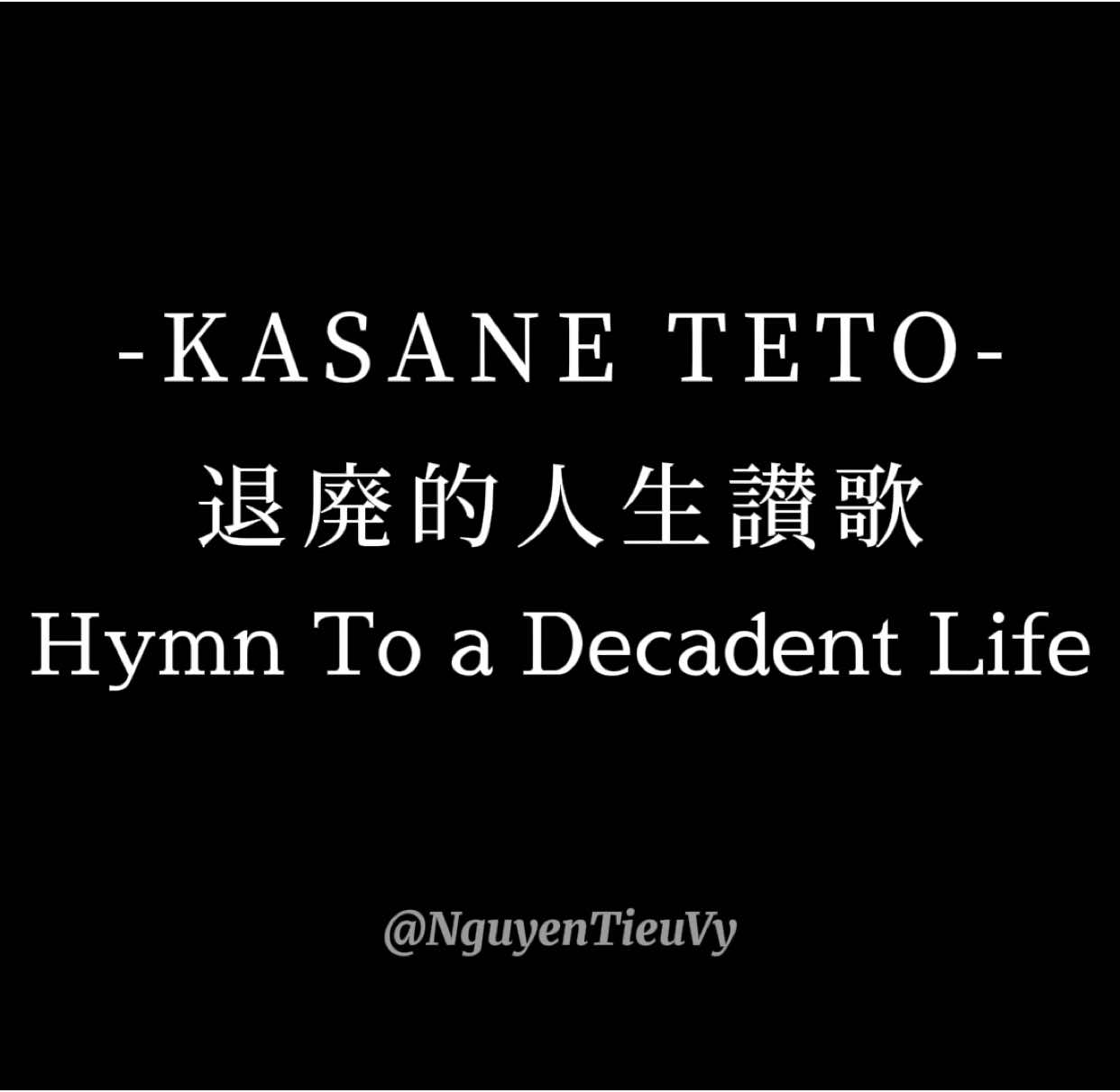 Song: Taihai-teki jinsei sanka (Hymn To a Decadent Life) ##nhacnhat #nhatban #jpop #music #lyrics #vietsub #japansong #邦楽 #listnhaccuangao 