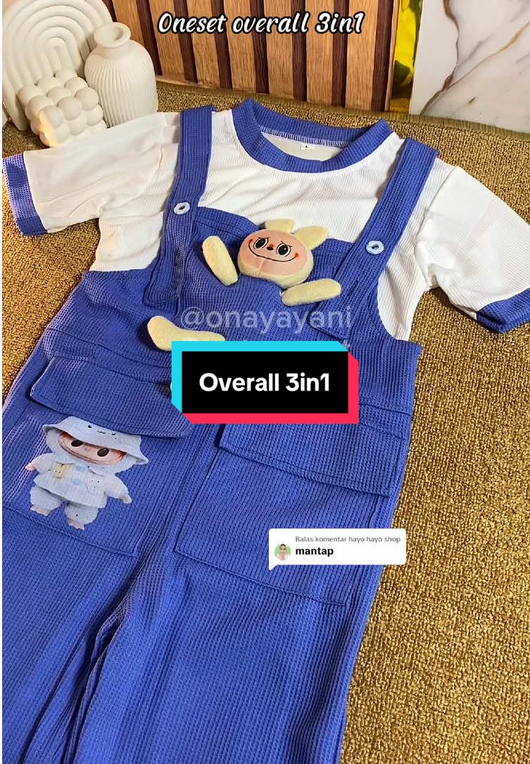 Membalas @hayo hayo shop cek warna lainnya dikeranjang mumpung masih promo #overall #jumpsuit #labubu #jumsuitanak #wibgajian #soundviral #fypシ 