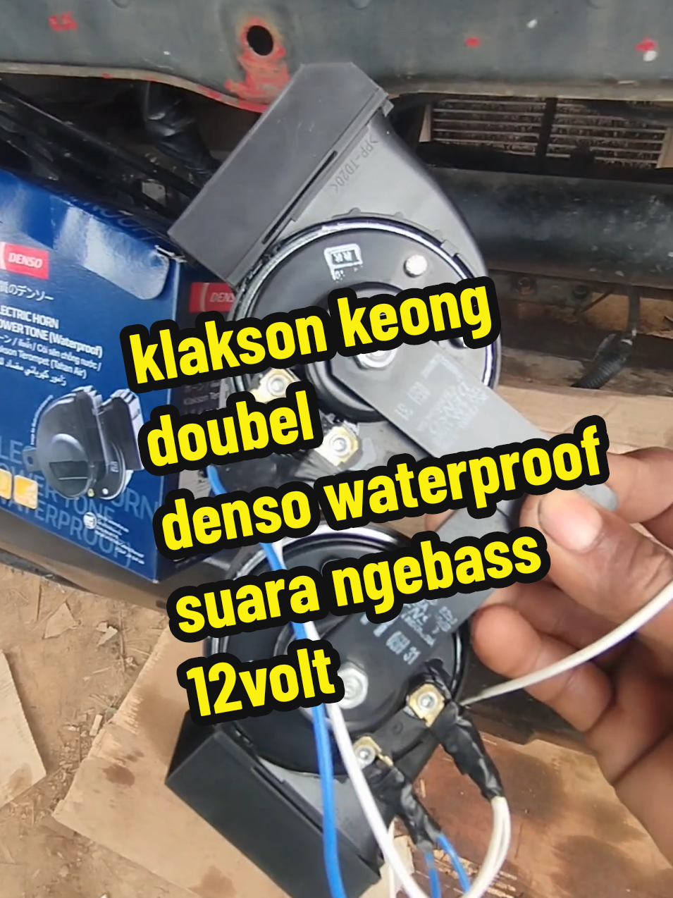 klakson keong doubel denso waterproof suara ngebas 12volt untuk mobil motor truck #klaksonkeong #klaksonkeongdenso #klaksondensowaterproof #klaksondoubeldenso #klaksondenso12v #suarangebas 