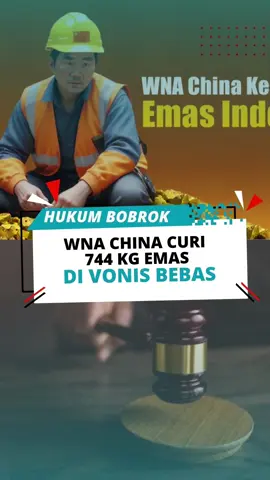 Bobroknya Hukum WNA CHINA CURI 744 Kg Emas di vonis bebas #curiemas #tambangemas #pengadilan #hukumindonesia #hukumbobrok #fypシ゚ #fyp #reformasipengadilan #pengadilanbobrok #wnachina #china 