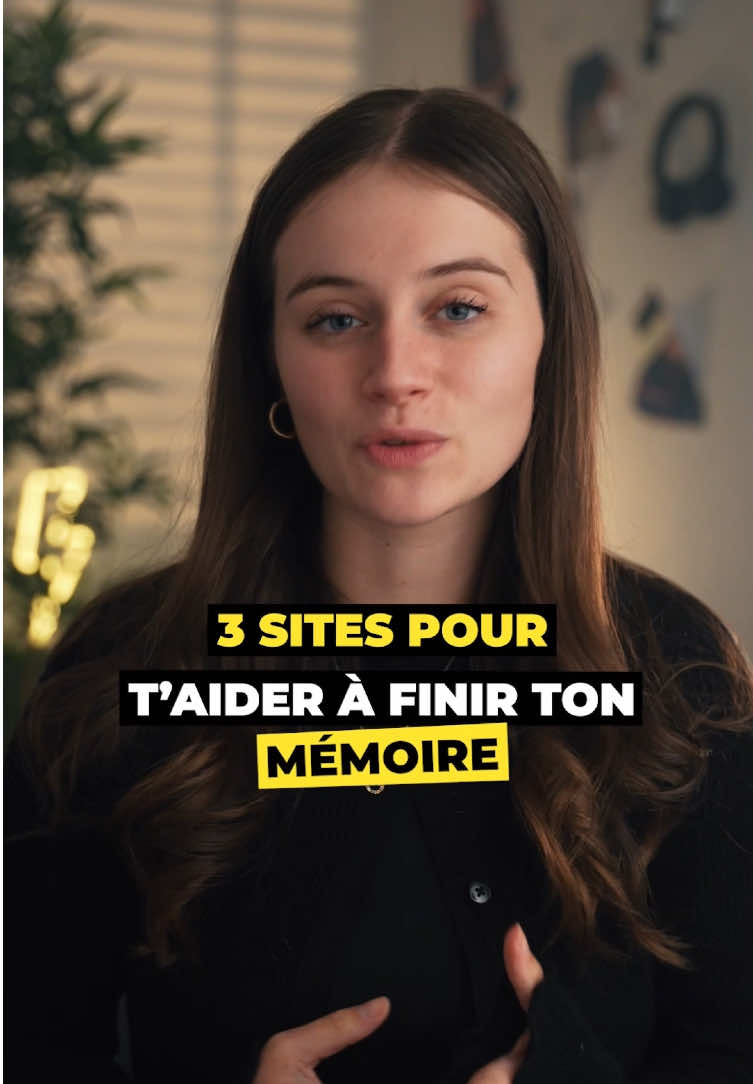 3 sites pour t’aider à faire ton mémoire 🧑‍💻 #etudiant #etudes #cours #revision #site #memoire #apprendresurtiktok 