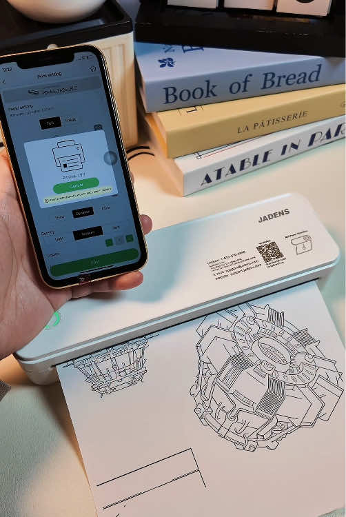 This portable printer can be taken anywhere, eliminating the need to buy ink from the store!!!#printer #portableprinter #wirelessprinter #printersoftiktok #TikTokShop#miniprinter #fyp #businessowner 