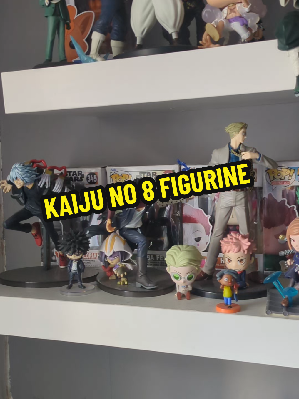 KAIJU NO 8 FIGURINE  a new shelf has to be installed 🥹#animegymtok #kaijuno8 #figurine #anime 