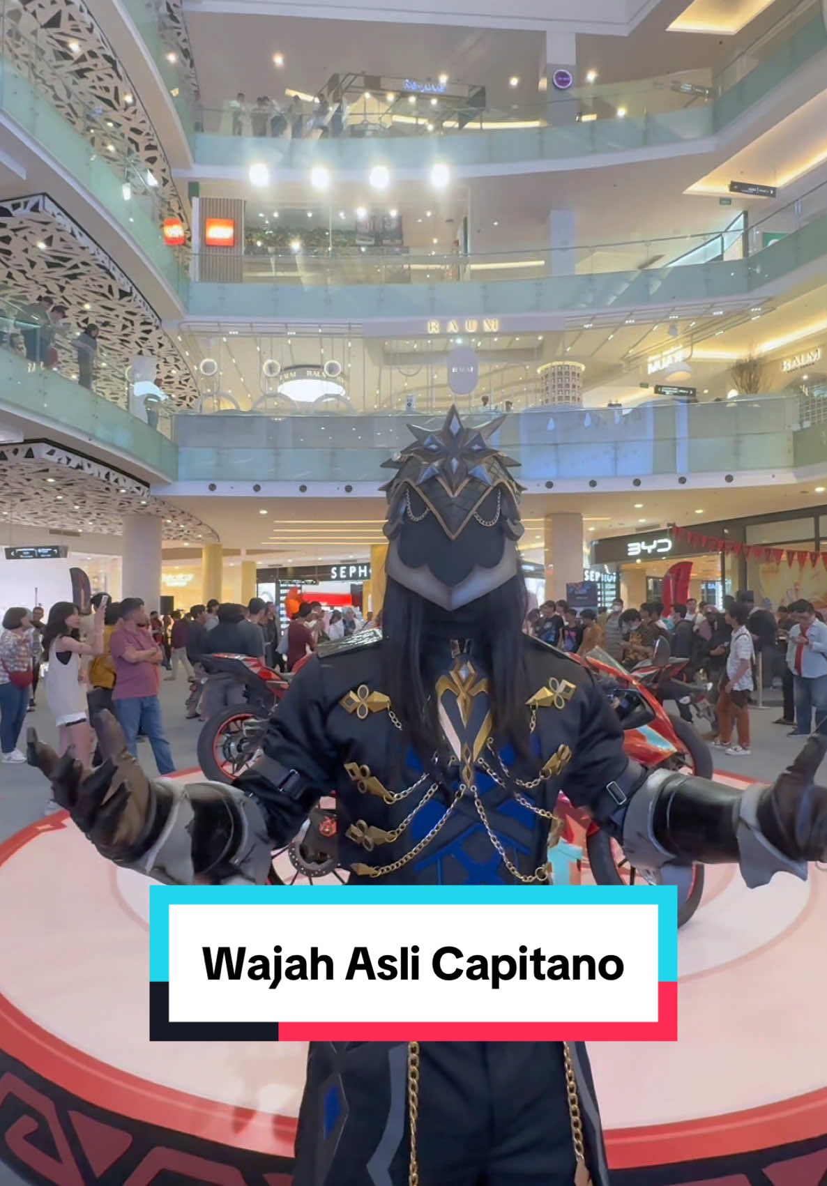 Capitano face reveal #GenshinImpact #capitano #cosplayer (bukan #cosplay #gusmiftah ) 