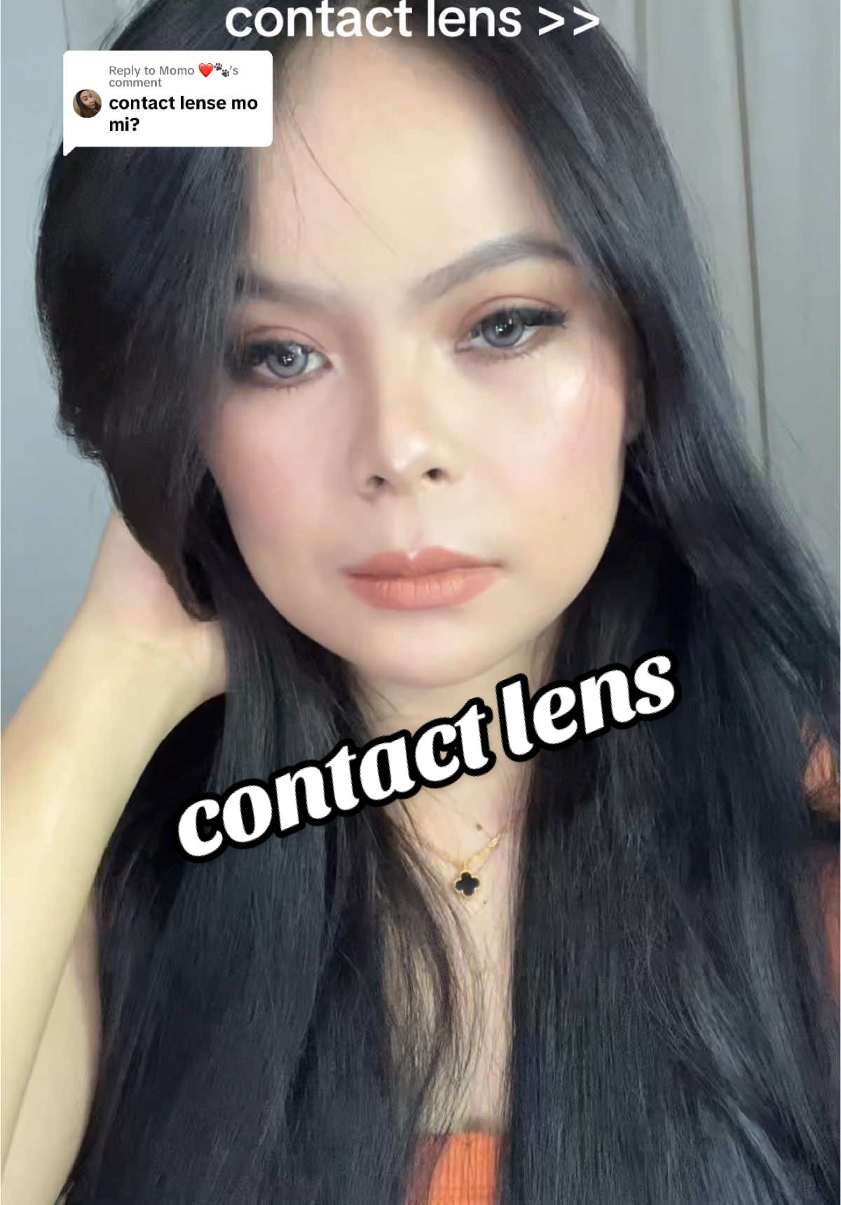 Replying to @Momo ❤🐾 cloud gray yung suot ko mi 🥰 #contactlens #contactlenses #contacts #fyp 