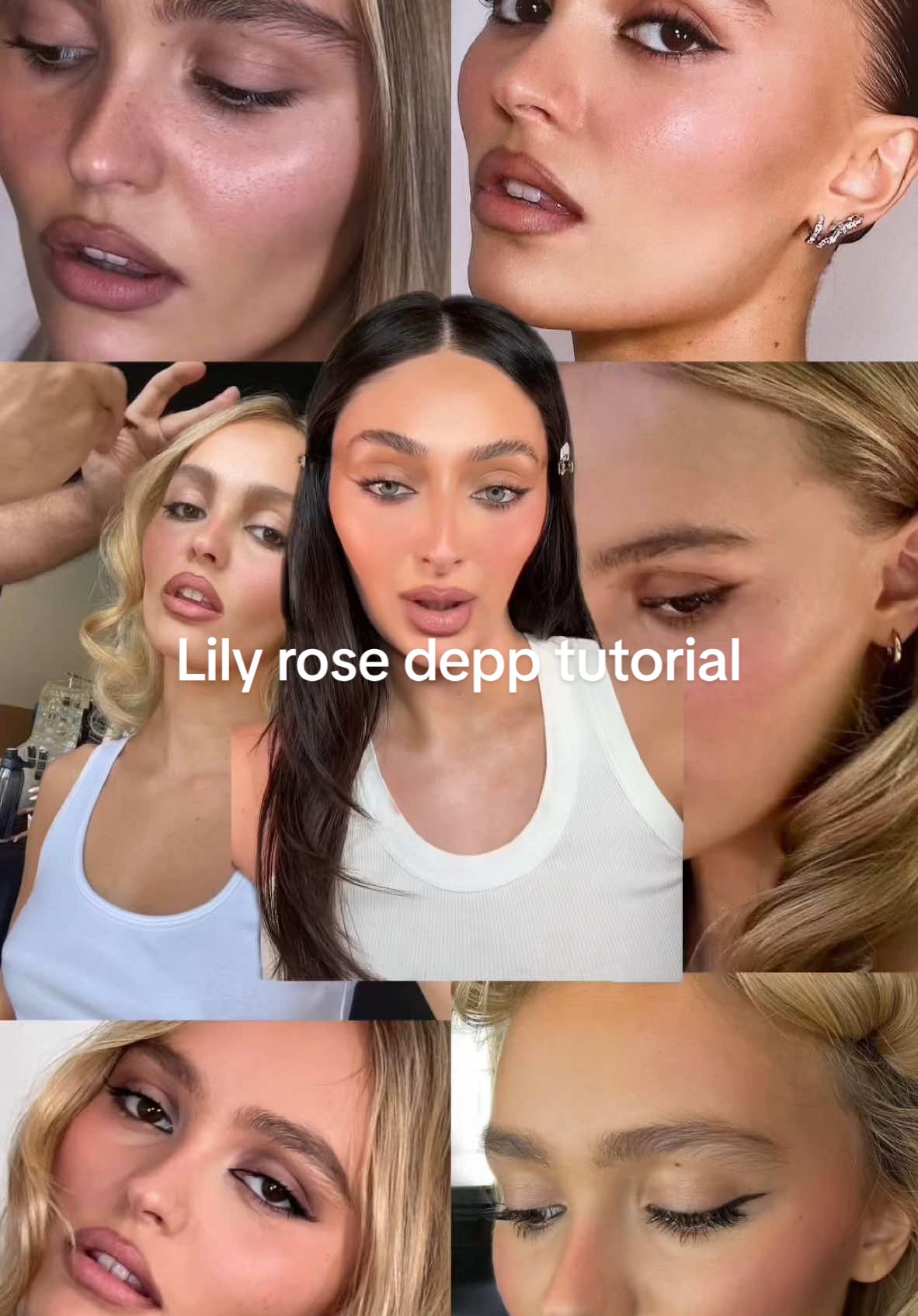 Lily rose depp makeup tutorial <3 this glam is so timeless and sexy I feel like such a bombshell. Skin is classy and not overdone. I’m obsessed with this look you guys Products: @rhode skin glazing milk @milkmakeup pore eclipse mattifying primer @Hourglass Cosmetics veil skin tint  @Saie sand dew bronze @Diorbeauty contour stick 3 @Nudestix pink love @Natasha Denona high glam concealer r5 @makeupbymario 1 fair light powder @maccosmetics blush baby @Rare Beauty flexible hold brow gel @Lancôme lash idole mascara  Mario rich mauve liner @Patrick Ta Beauty shy lipstick @chanel.beauty les beiges pearly glow drops Hourglass veil setting spray  #lilyrosedepp #lilyrosedeppmakeup 