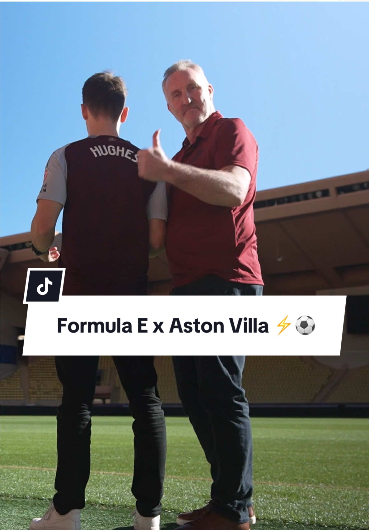 up the villa ⚽️⚡️ #AstonVilla #FormulaE #Motorsport 