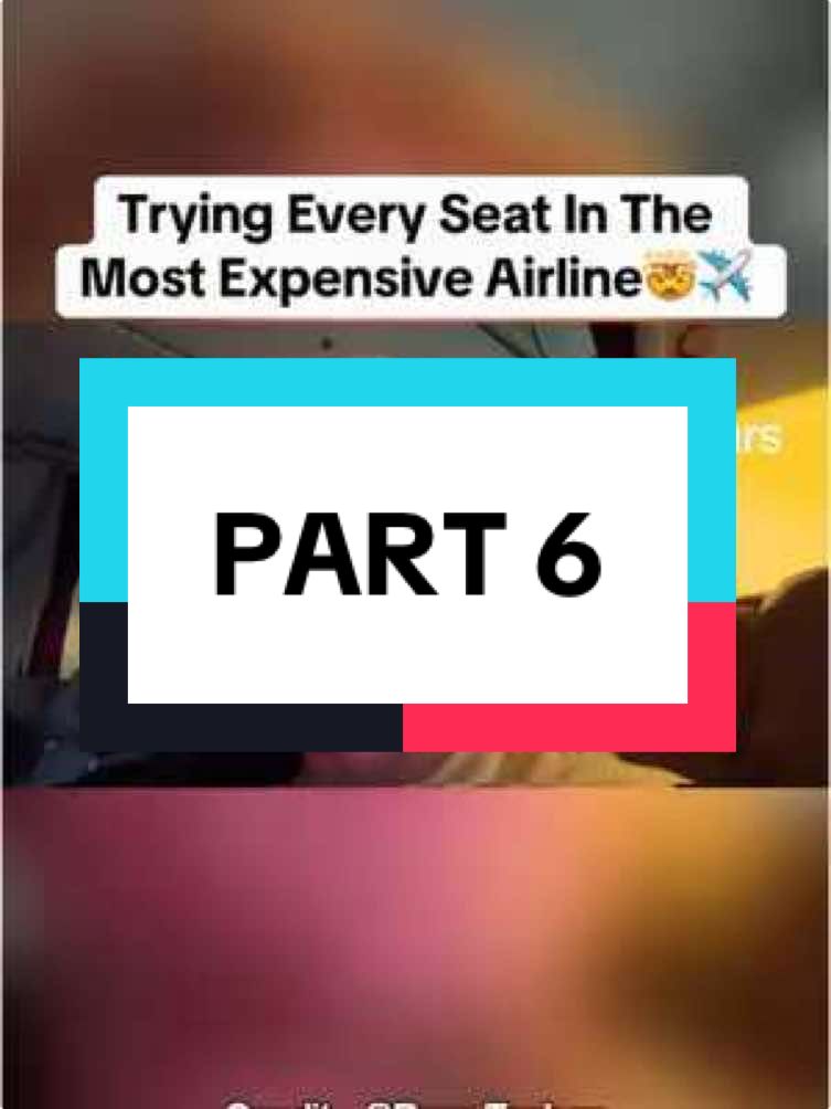 Trying Every Seat In The Most Expensive Airline | Part 6  #entertaining #entertainment #longformvideo #highquality 