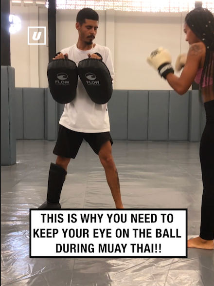 This is your sign to be careful at muay thai 😂🦵  🎥: Carolina Coelho via Viralhog #UNILAD #satisfying #funnyy #fail #muaythai #martialarts