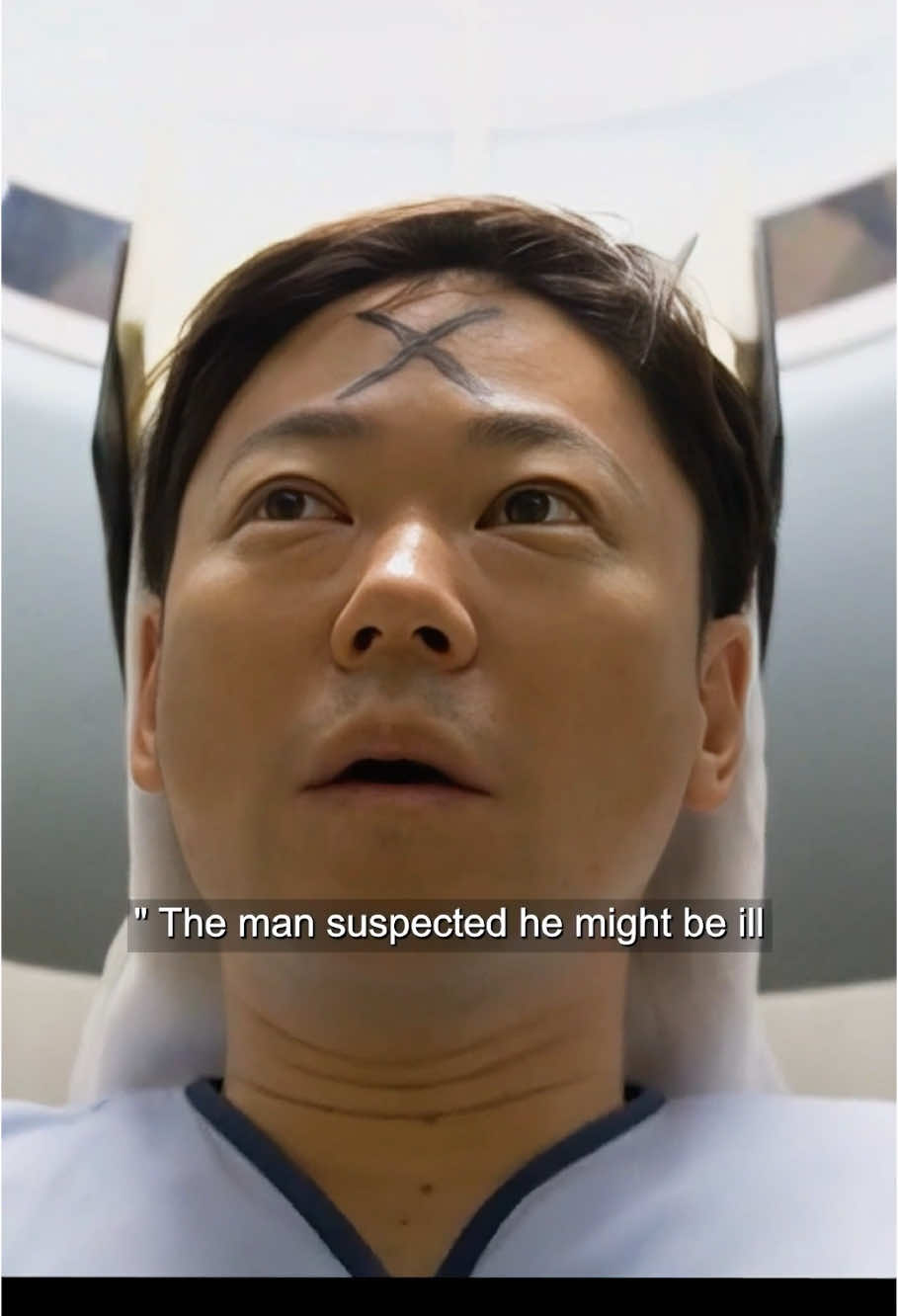 The man woke up and found a mysterious symbol growing on his forehead!#tiktok #usa #movie 