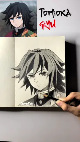 Handsome guy Giyu #giyuu #kny #demonslayer #kimetsunoyaiba #anime #art #manga #giyuutomioka #drawing 