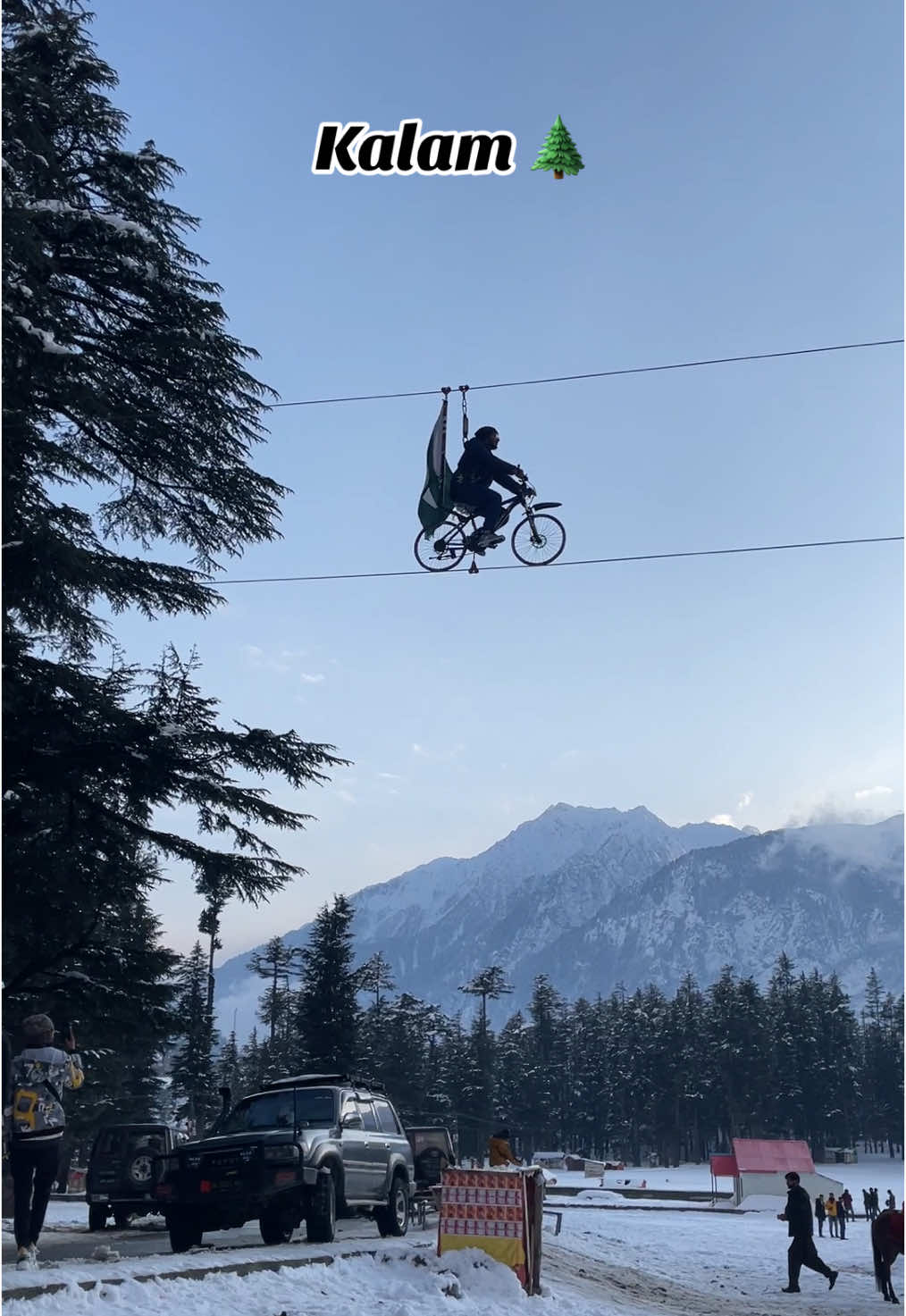 Ushu Forest , Kalam Valley 🌲⛰️❄️ #foryou #winter #snowfall #swatkalamvalley 