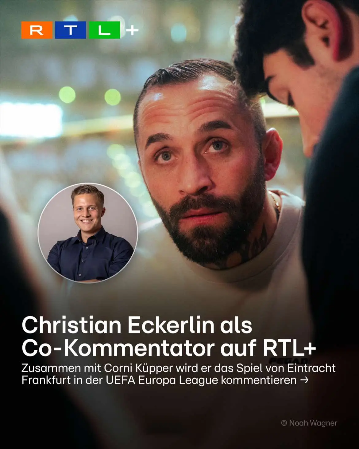 Der King of GerMMAny kommentiert die Franfurter Eintracht!🔥 Das Spiel seht ihr am 23.01. ab 20:45 Uhr live auf RTL+!👀 #uel #rtlmma #oktagon #fussball #eckerlin #rtlplus #co 