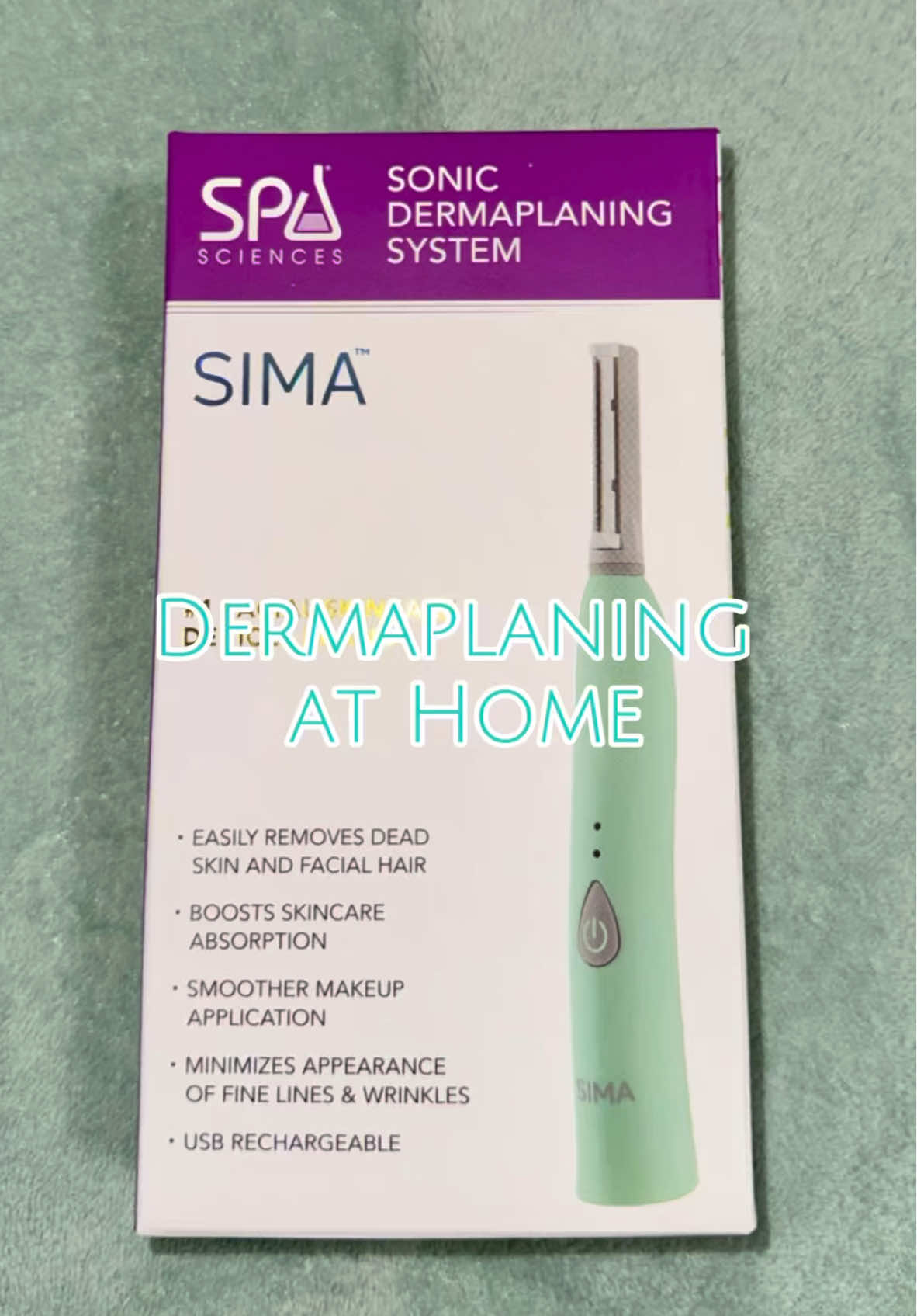 Dermaplane with me at home using the SIMA Sonic Dermaplaning System from @Spa Sciences 🤭🪒🧴🫧 It left my skin looking brighter & feeling smooth with no breakouts ✨ 🪒 Double Cleanse 🪒 Make sure the razor is sanitized  🪒 Add oil or moisturizer to your face before you begin shaving  🪒 Complete using your favorite skincare products #spasciences #dermaplaning #dermaplaningathome #dermaplane #faceshaving #hairremoval #fyp 