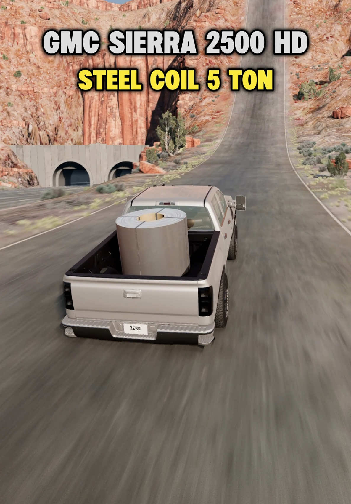 Cars VS 5 Tons of Steel🚗 #fyp #crash #viral #foryou #foryoupage #beamng #beamngdrive #america 