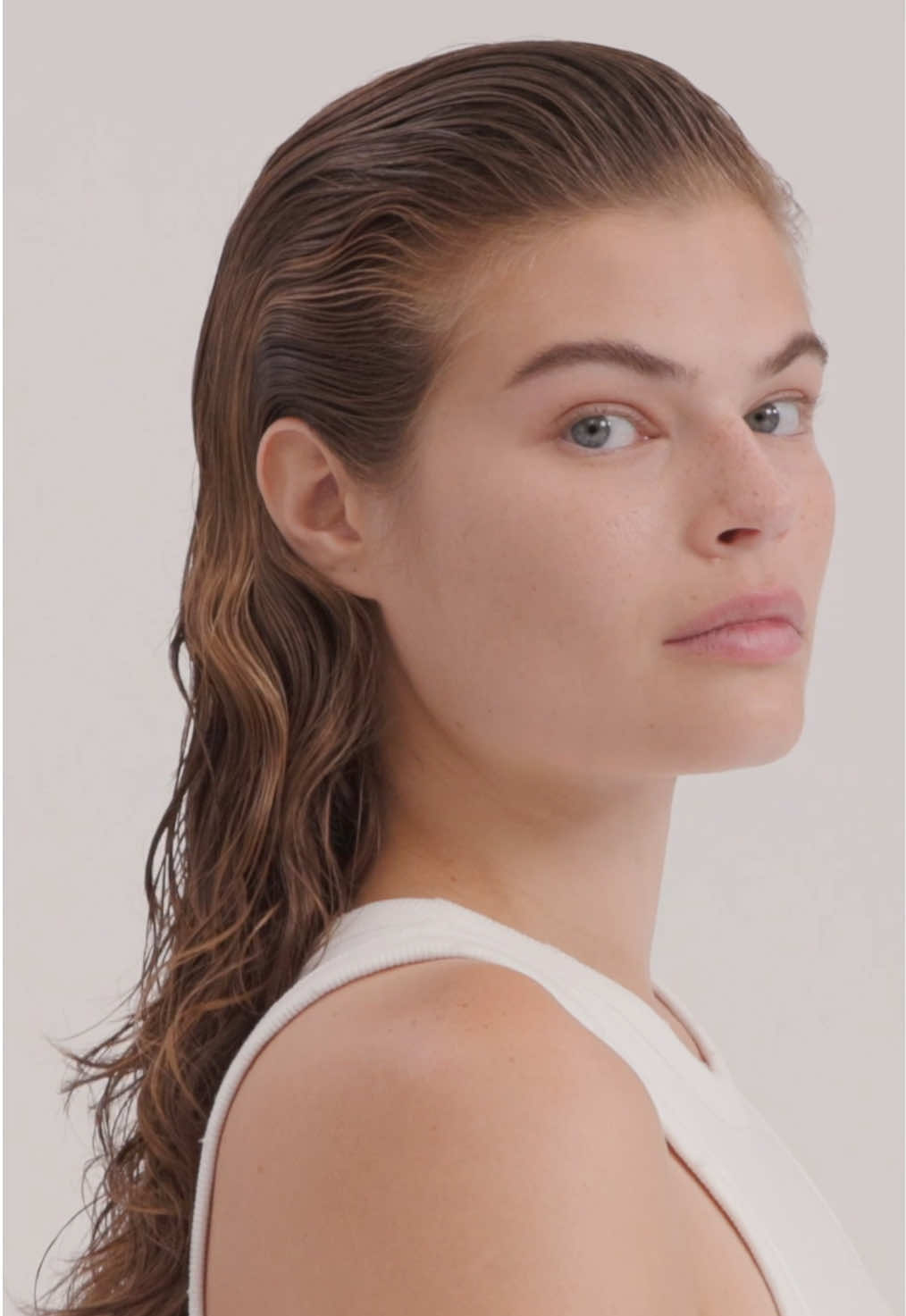 Runway-Ready wet look by Guido Palau, featuring Zara Hair Wet Look Mousse #zarahair 