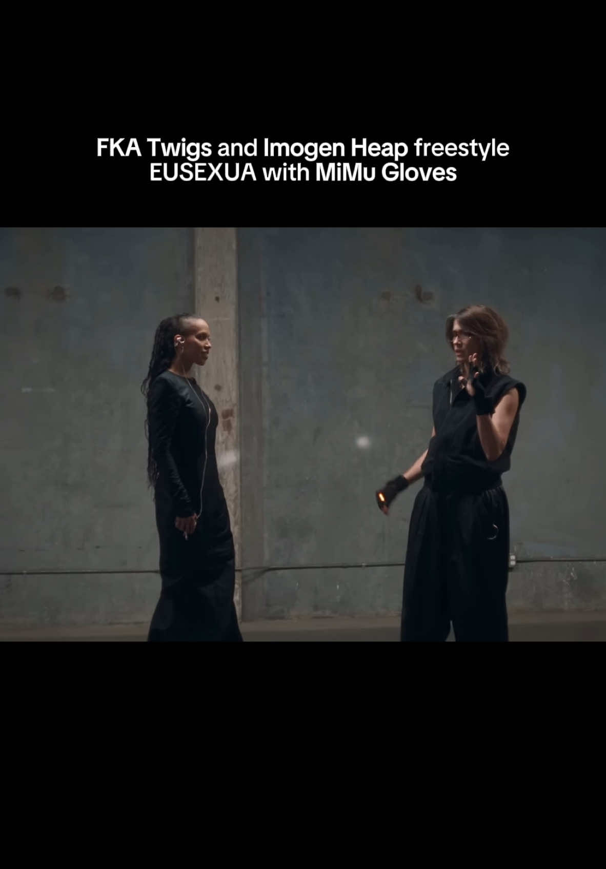 The crossover we didn’t know we needed. FKA Twigs and Imogen Heap perform with MiMu Gloves ahead of the EUSEXUA release. 🎥 @Spotify  #fkatwigs #eusexua #mimugloves #mimu #imogenheap #musictok #music #album #performance