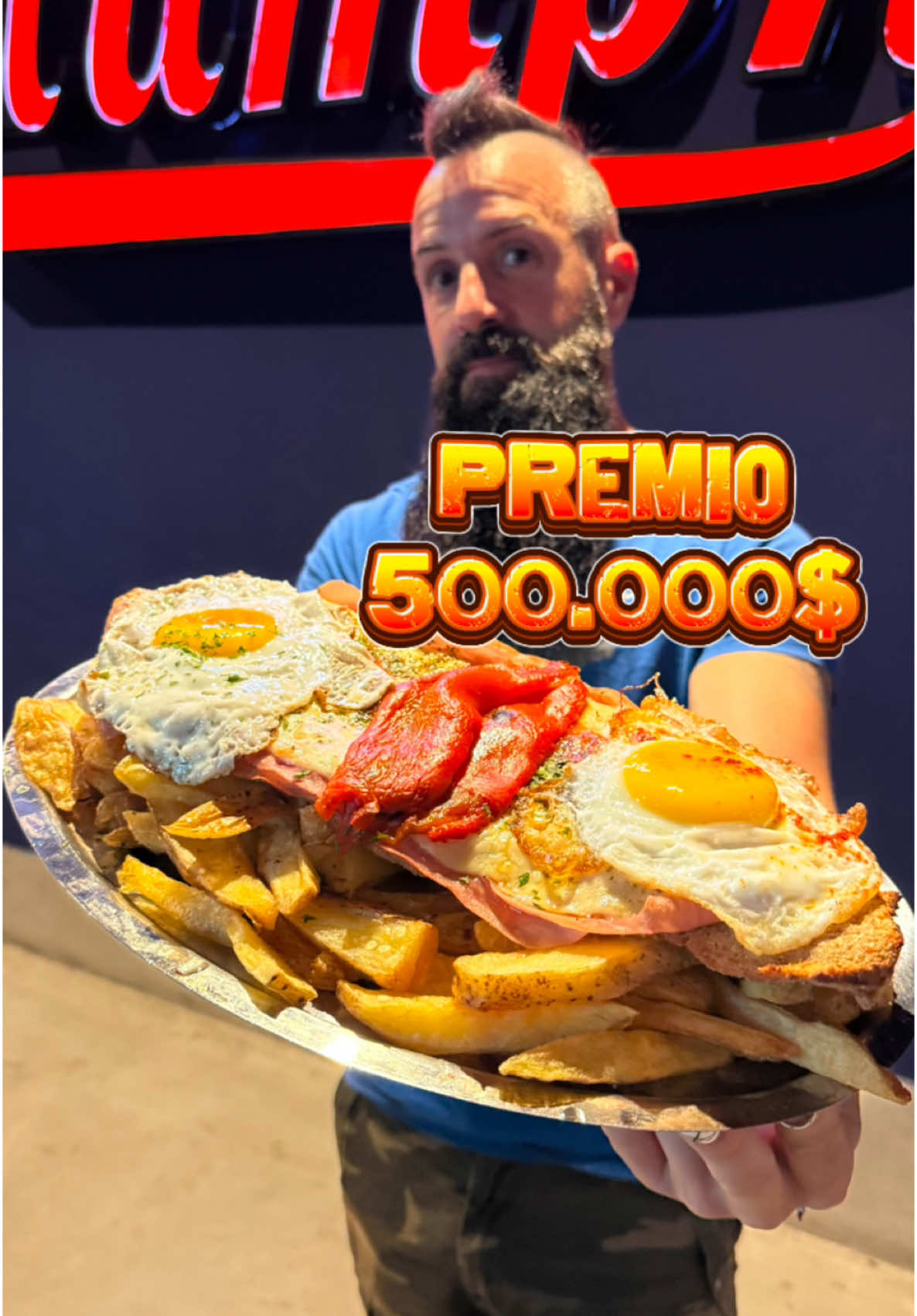 Etiqueta a quien creas que puede comer esta milanesa en 6 minutos y ganar 500.000$