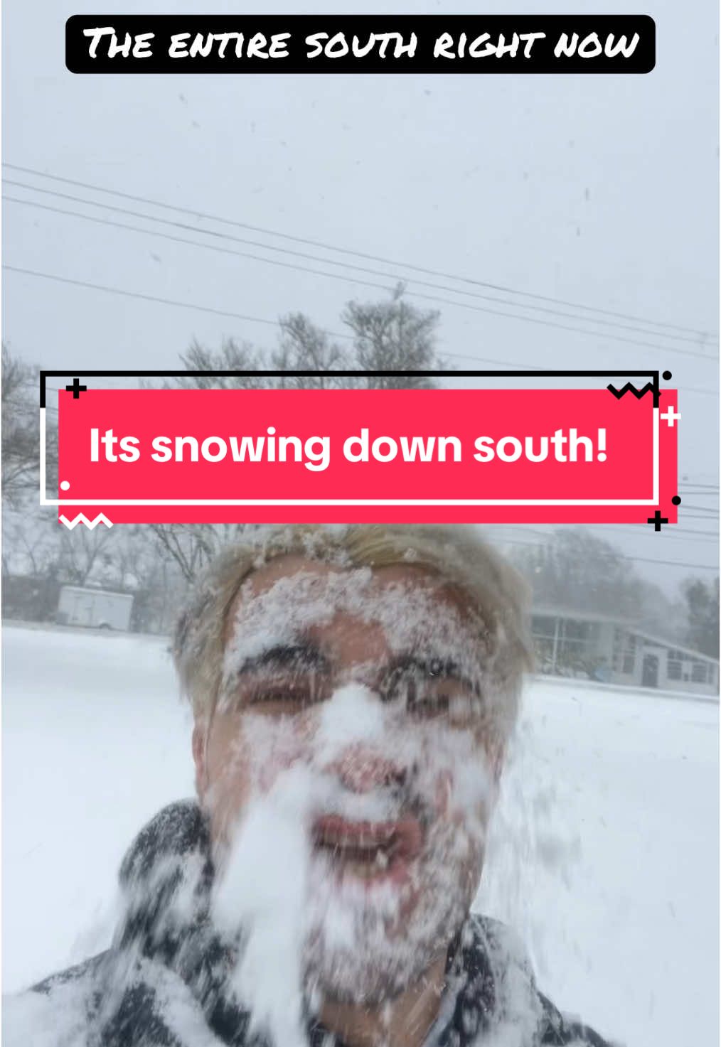 The south is frozen. #fyp #meme #funnyvideo #snow #hohochubbles 