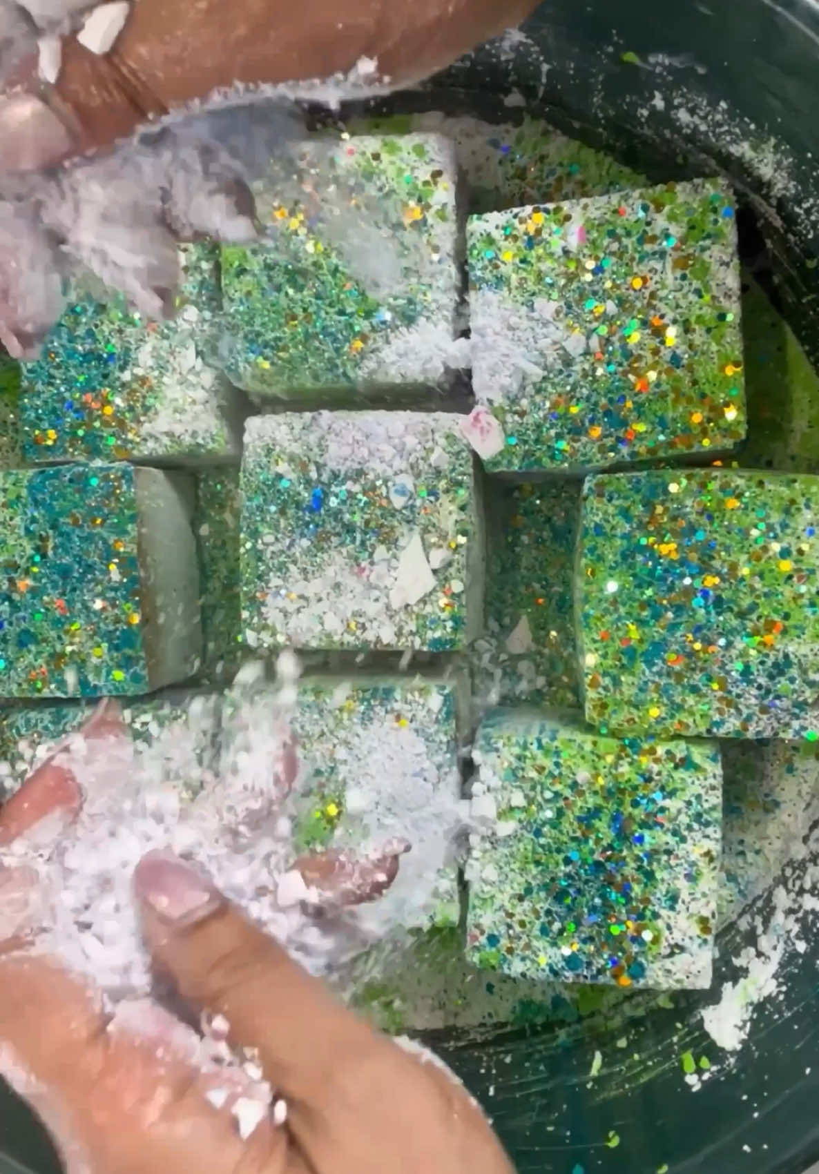 Soft Powdery Chalk Reform Blocks #oddlysatisfying #cherrycrushesasmr #trending #mood #soft #satisfying 