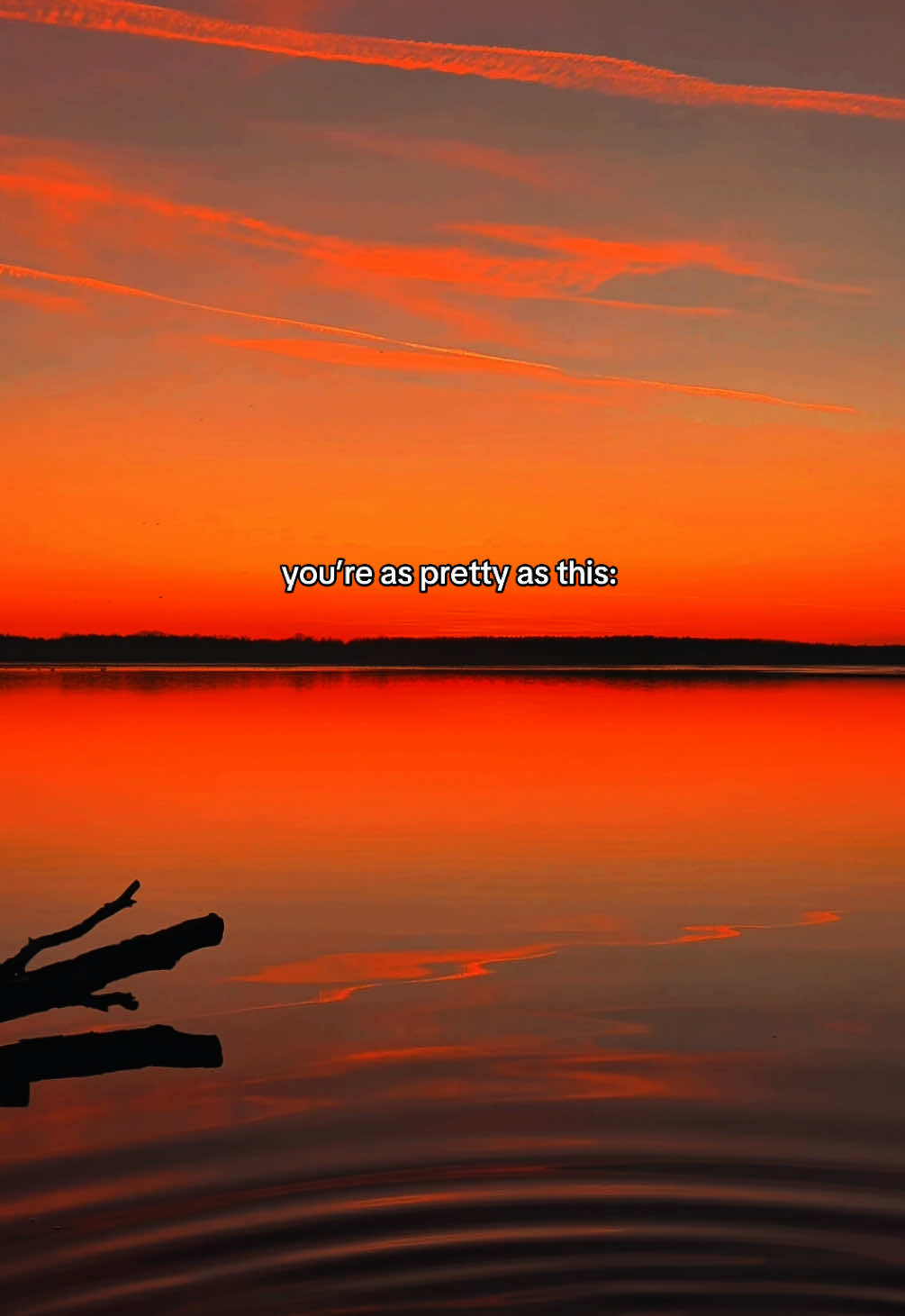 just to let you know! You’re prettier than this :)  • #sunset #sunsetlover #goldenhour #beautifulsunset #couple #couplegoals #calm #relaxing #fyp 