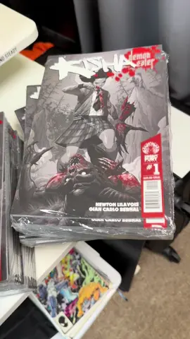 The latest Kisha Demon Eater reprints came in from the printer.  #comicbooks #graphicnovel #horrorcomics #selfpublishing #indiecomics #indiepublishing #BlackTikTok #blackwriters #blackwomeninhorror 