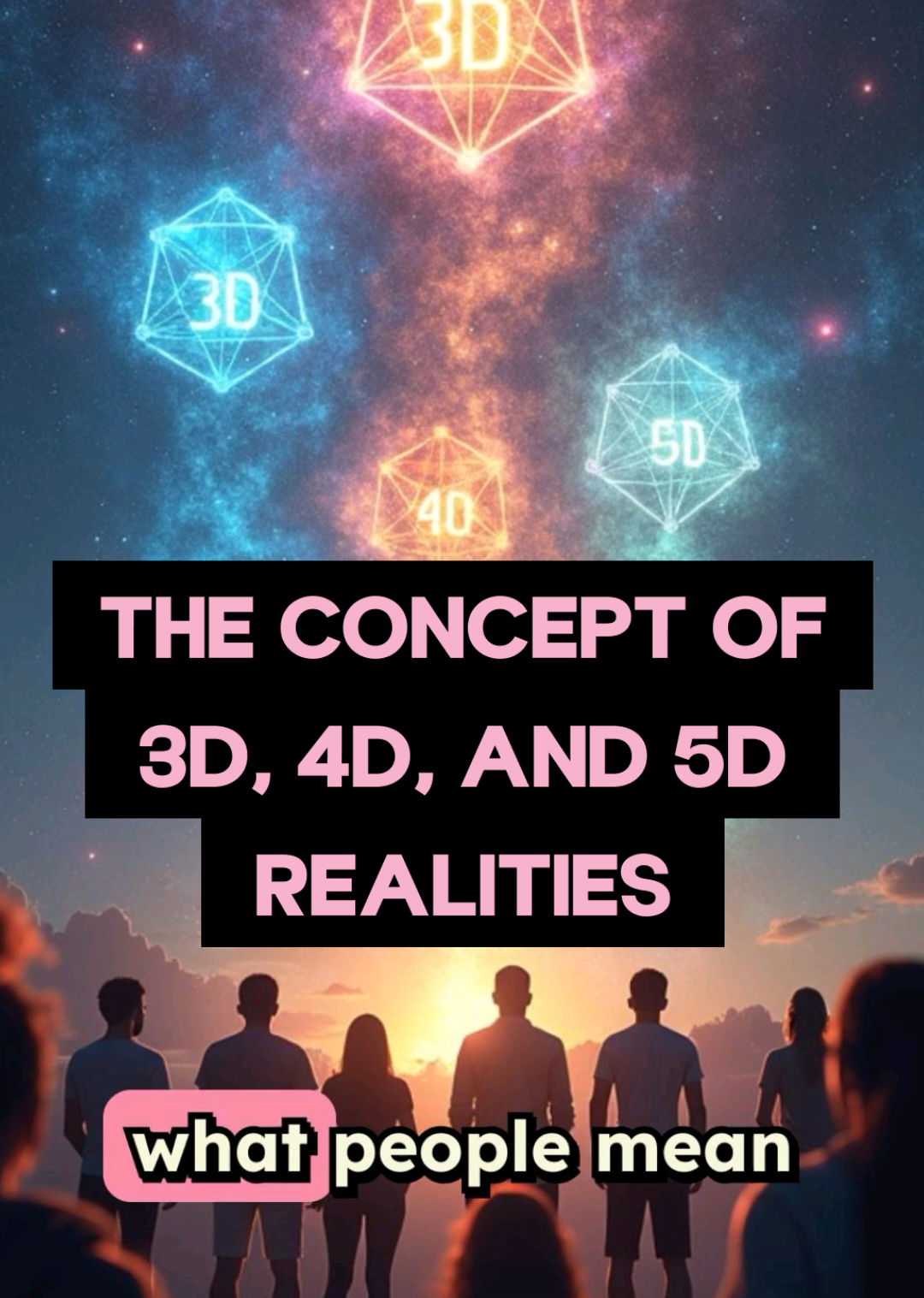 3d, 4D, and 5D explained. The earth will remain in 3D dimension but our consciousness can shift to a higher densiity #density #consciousnessshift #higherconsciousness 
