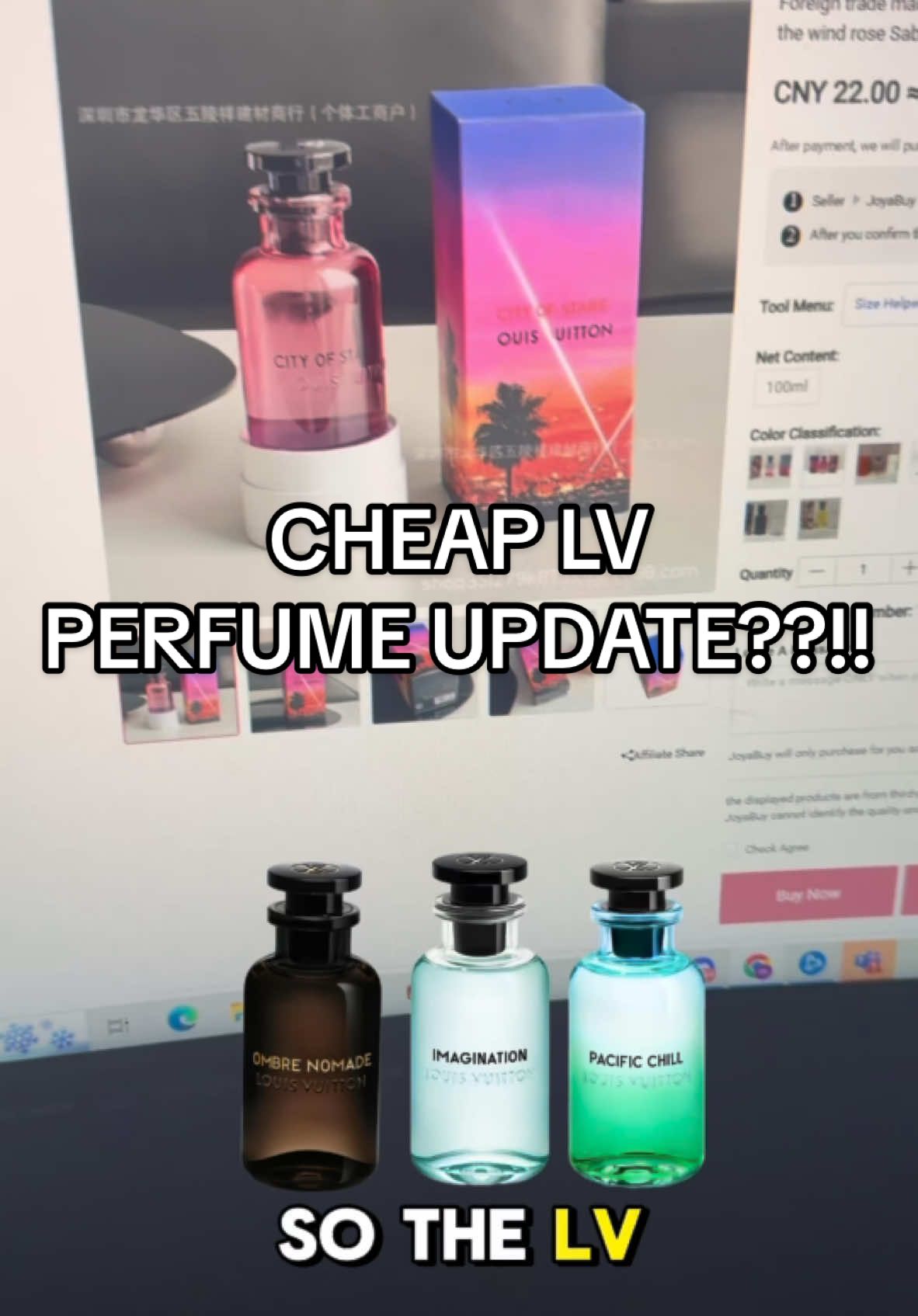 Cheap Lv perfume update??!! #fyp #joyabuy #joyabuyhaul #cnfanshaul #cnfans #fashiontiktok 