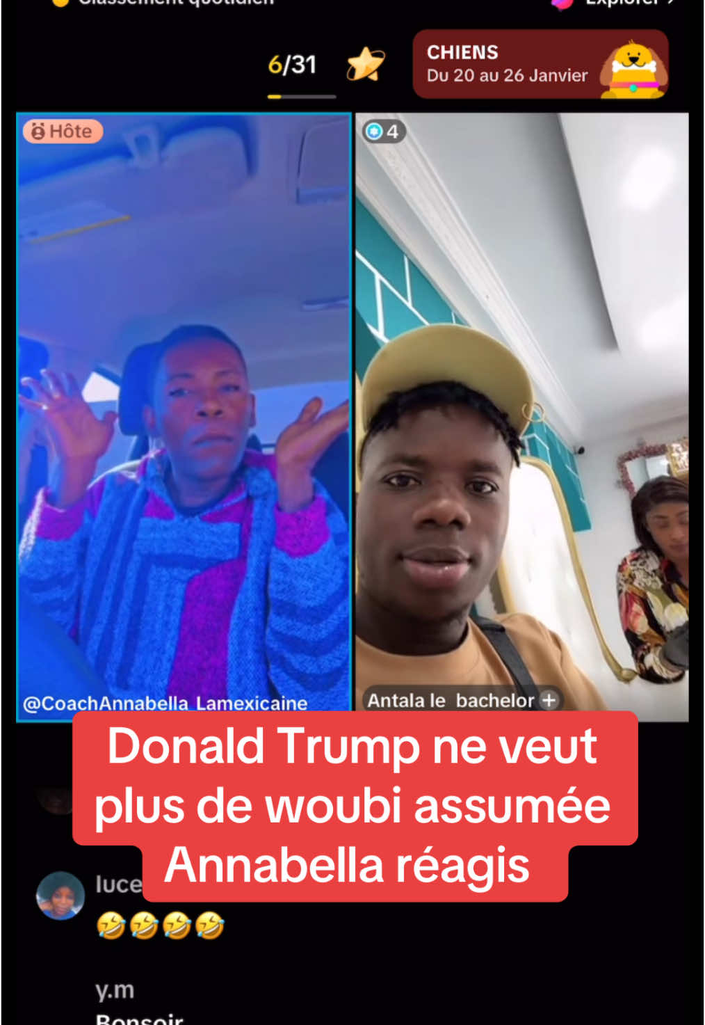 🤣🤣🤣#pourtoi #live #annabellalamexicaine #donaldtrump #usa #woubi #camerountiktok🇨🇲 #gabon🇬🇦 #225🇨🇮 