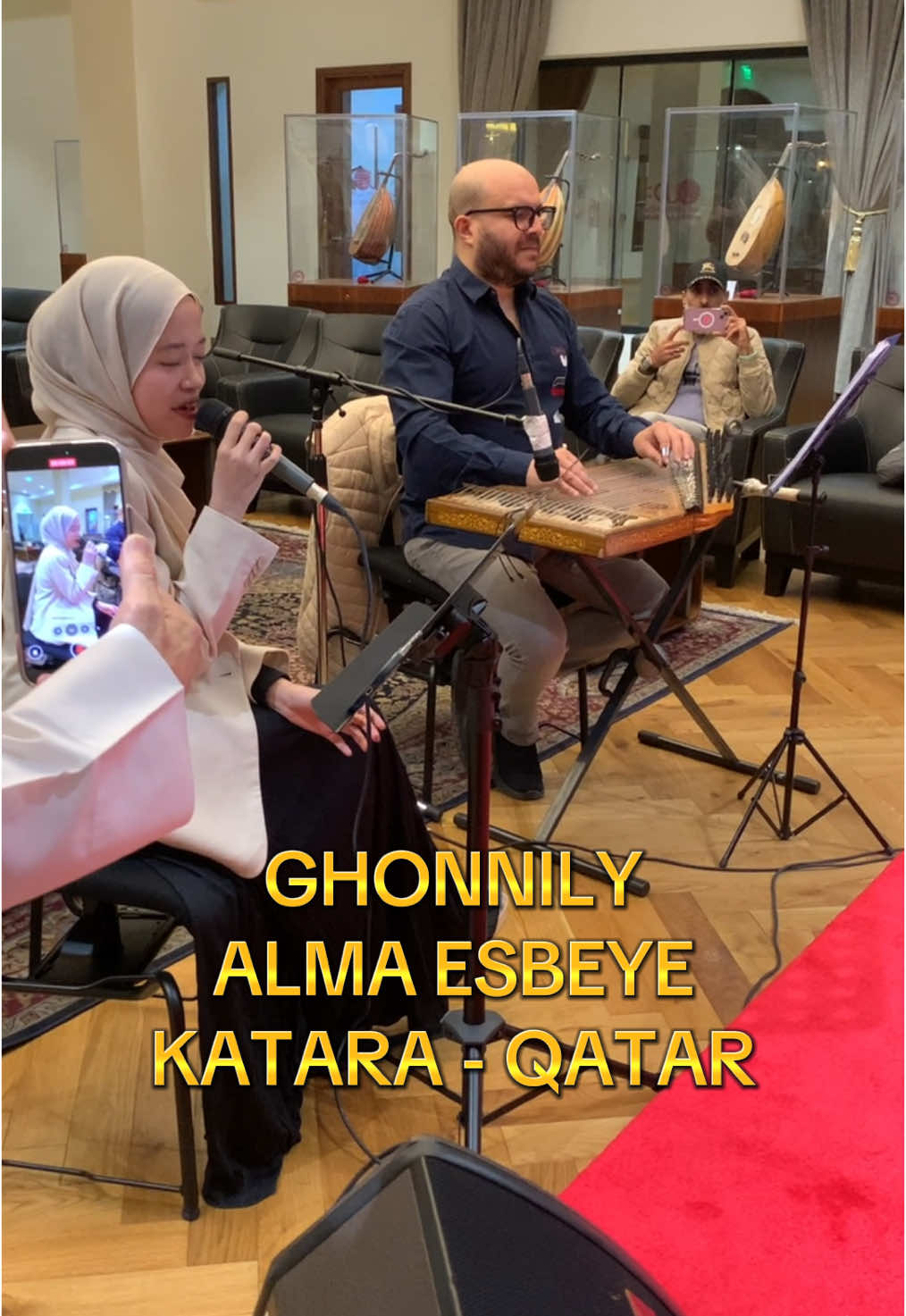 Nyanyi lagu Ghonnili langsung di ARAB #alma #qatar #festival 