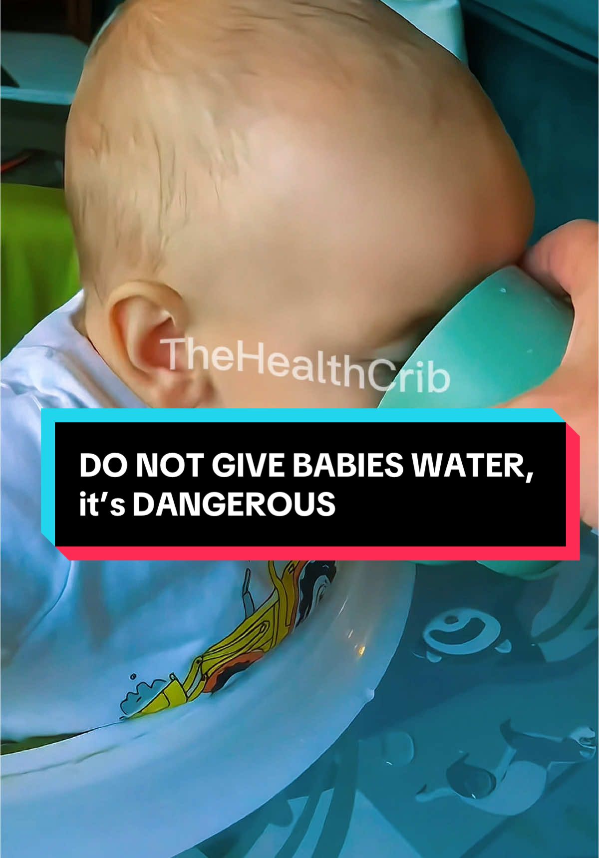 DO NOT GIVE BABIES WATER, here’s why #babiesoftiktok#momtok#babytok 