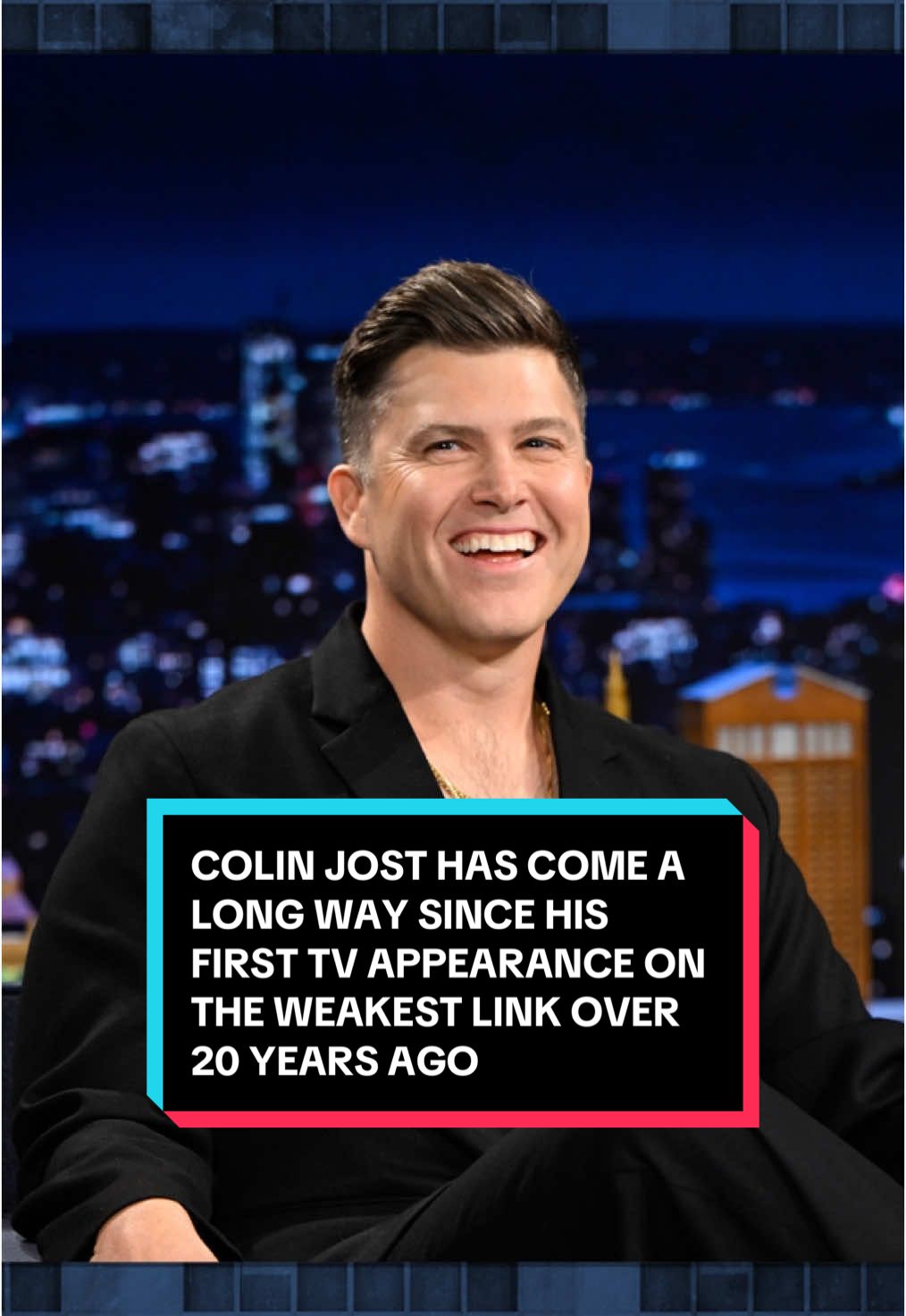 Colin Jost has come a long way since his first TV appearance on The Weakest Link over 20 years ago 🤣 #FallonTonight #TonightShow #ColinJost #TheWeakestLink #Harvard #Jeopardy #JimmyFallon  