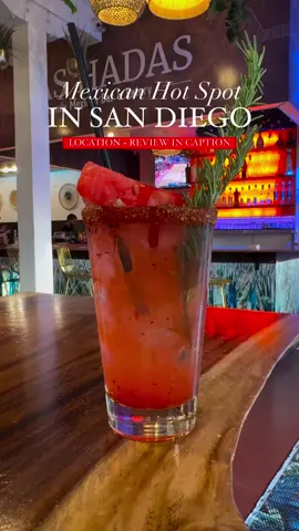 ✨ Follow for more foodie spots in San Diego✨Las Hadas brings the heat with a wide selection of picture-worthy cocktails, margarita flights and mexican food that hits the spot. They have some of the best Taco Tuesday deals around and $6 Patron shots daily. We tried: ✨ I Been Drinking Watermelon (This one is a watermelon margarita that has been perfected for the gram, even comes with a spicy lollipop) ✨ Patron Margarita Flight Tree (A must! The presentation is so cool!) ✨ The chips with guacamole (Super fresh with freshly made chips and guacalome, yum! 10/10) ✨ Corn Fritas (These are honestly so good, it’s like a tamale and corn bread had a baby) ✨ California Burrito (The presentation of this one is pretty unique with fries on top 8/10) ✨ Las Hadas Ribeye/El Chapo (The presentation for this one is pretty amazing, even comes with a few lines of salt) ✨ Deep Fried Ice Cream (A classic) 📍558 Fourth Ave, San Diego, CA 92101 Sat-Sun: 12PM-12AM Mon: 3PM-12AM Tues: 3PM-1AM Wed: 3PM-12AM Thurs-Friday: 3PM-1AM #sandiegocalifornia #sandiegofood #sandiegofoodie #sandiegorestaurants #socalfoodie #foodporn #foodiegram #sandiegoca