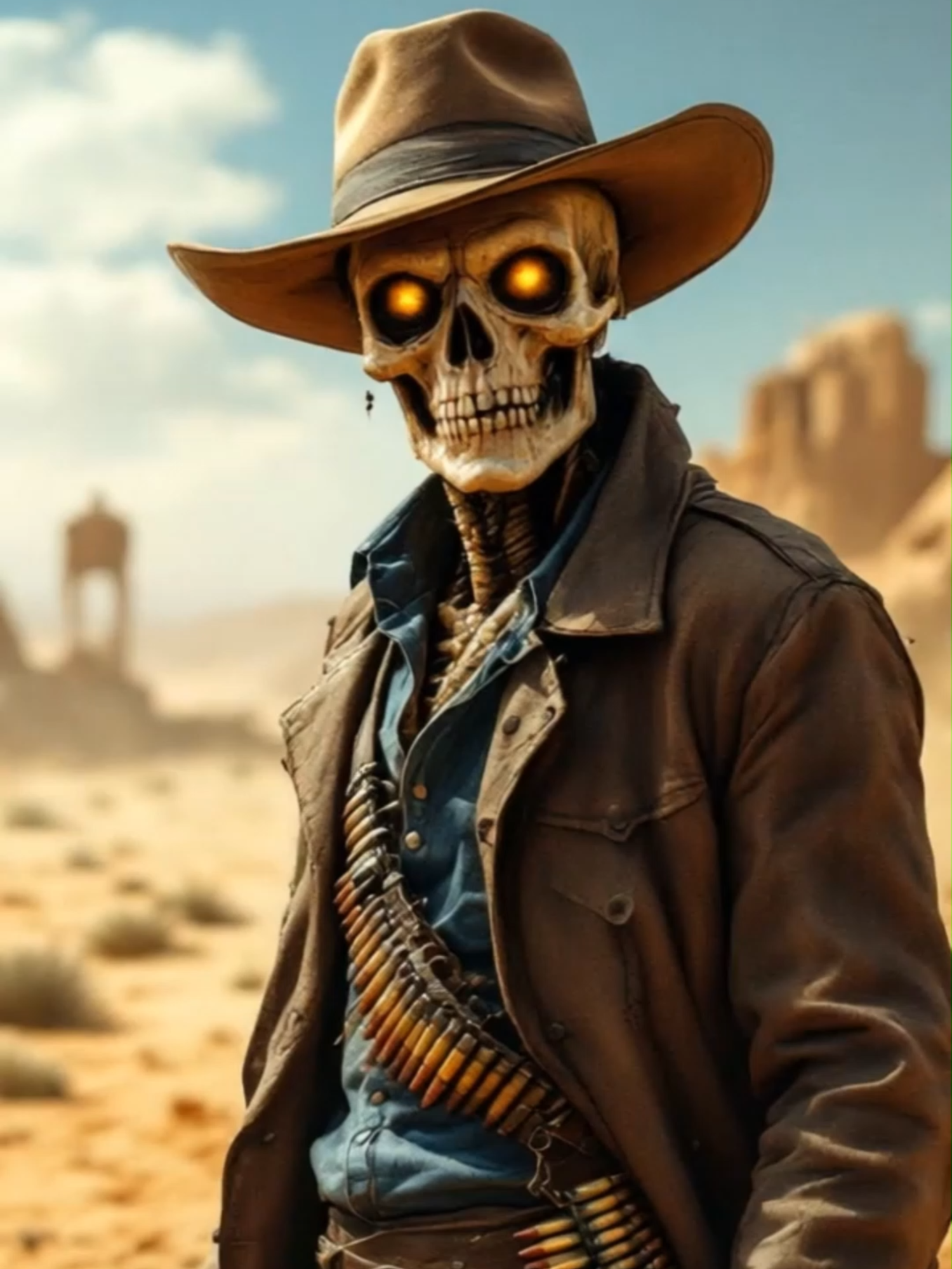 Ghost Riders In The Sky - Johnny Cash #ai #musica #rock #horrortok #suspense #fallout