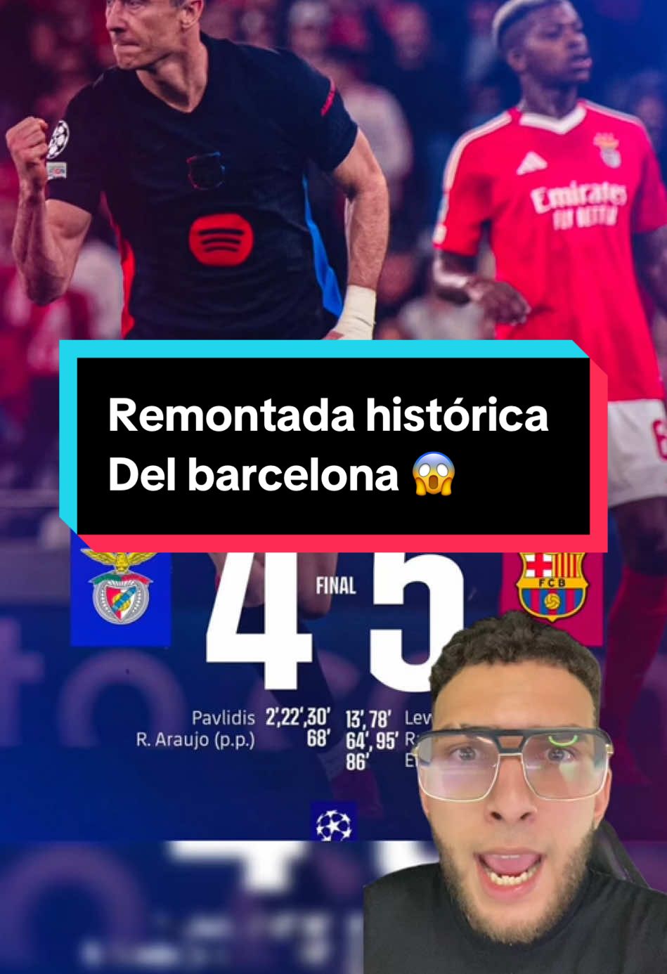 Remontada histórica del Barcelona 😱 #barcelona #TikTokDeportes 