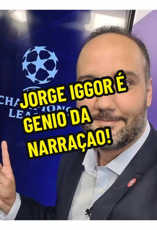 O que o Jorge Iggor narra é coisa de loucoooo! #tiktokesportes #jorgeiggor #barcelona #benfica #championsleague 