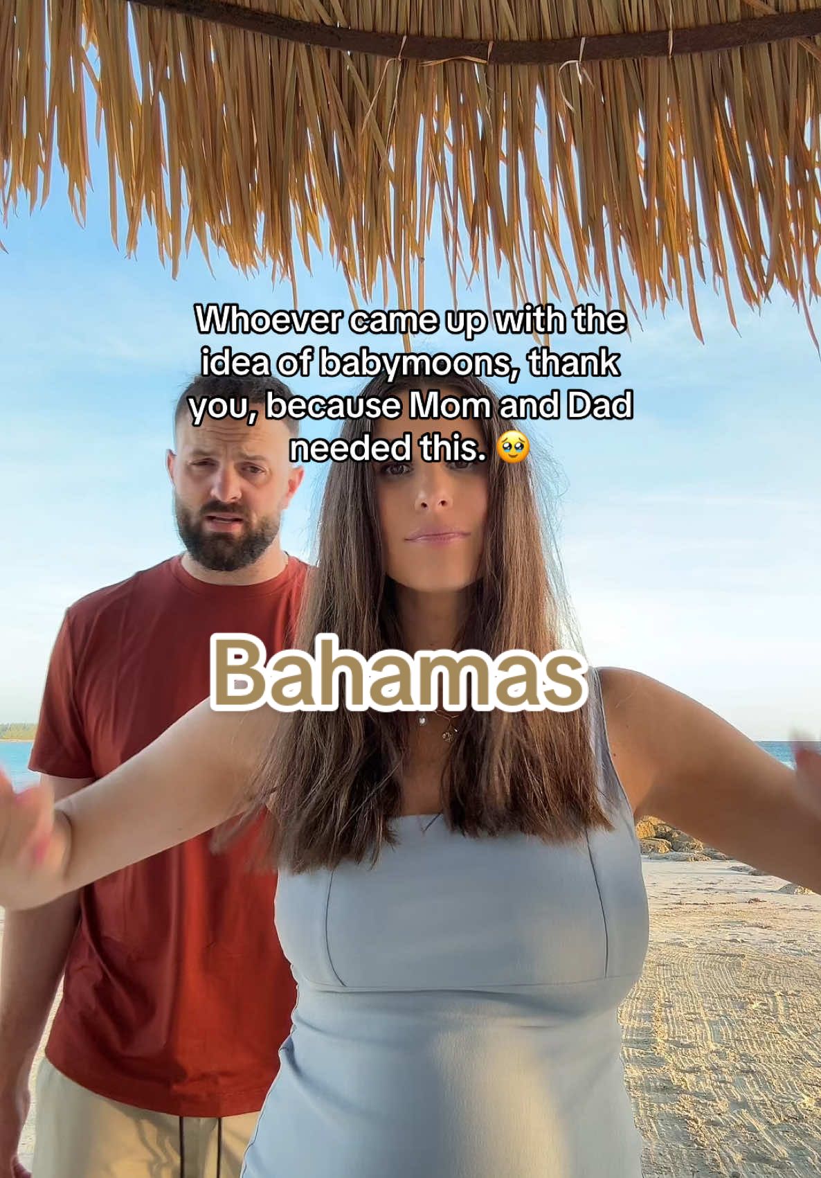 We made it! 💙Baby mooning in the bahamas #babymoon #momanddad #marriedlife #couplesoftiktok #tlc #pregnancy 