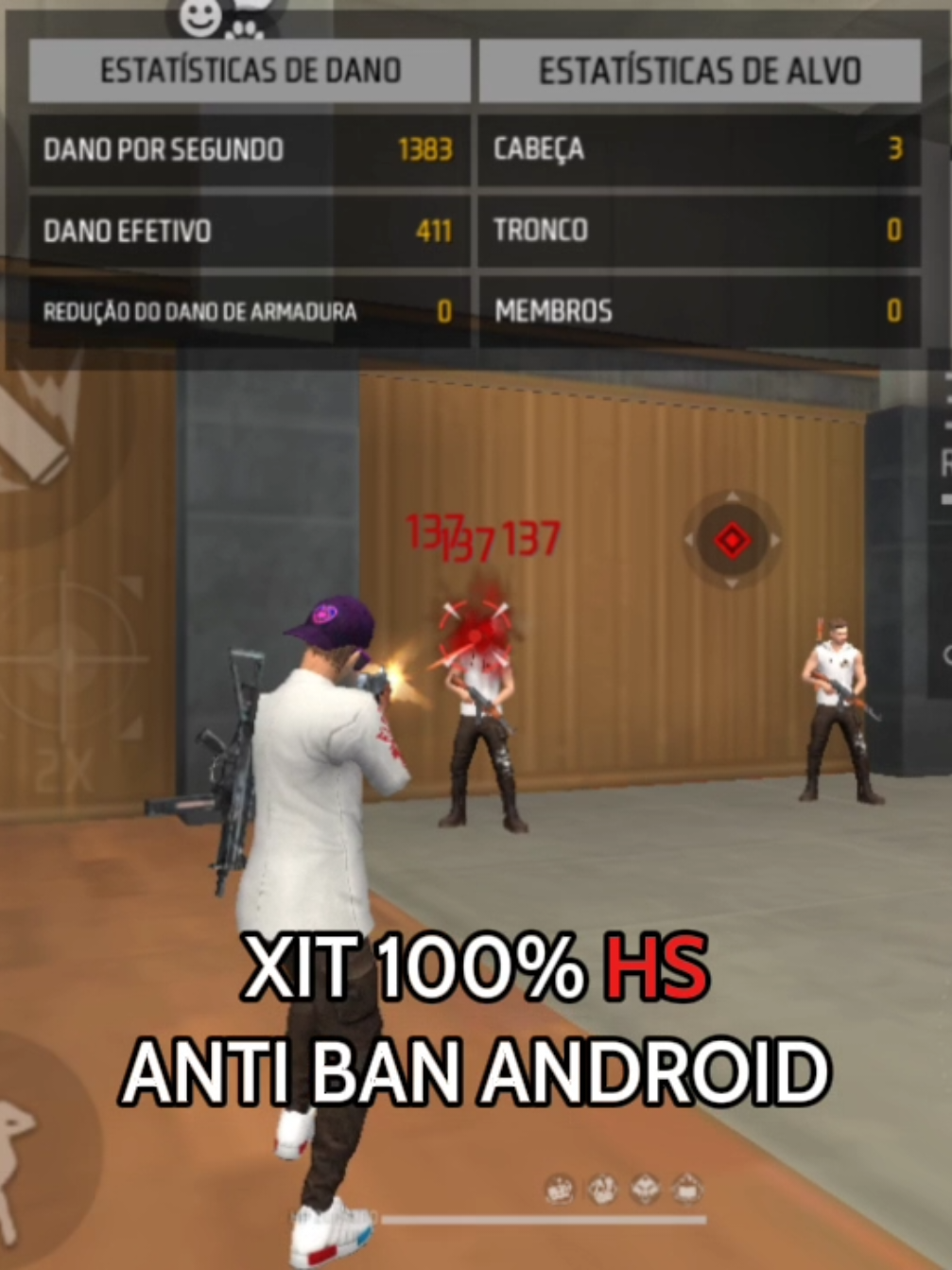 XIT 100% HS ANTI BAN ANDROID 2025 #freefire #xitfreefire #xitff #modmenufreefire #hspescoço #xitfreefire 