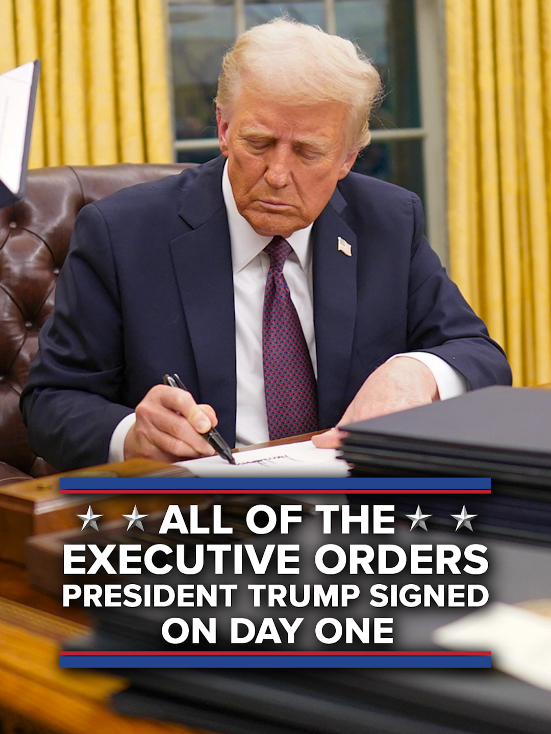 These are all the executive orders that President Trump signed on his first day back in office.