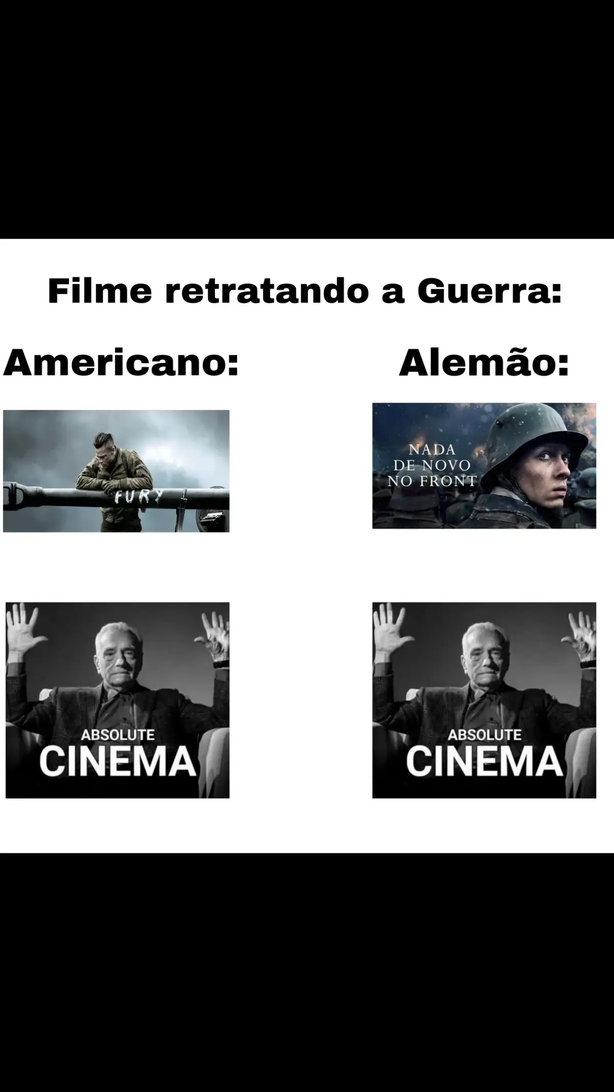 Meus filmes favoritos k #nadadenovonofront #coracoesdeferro 