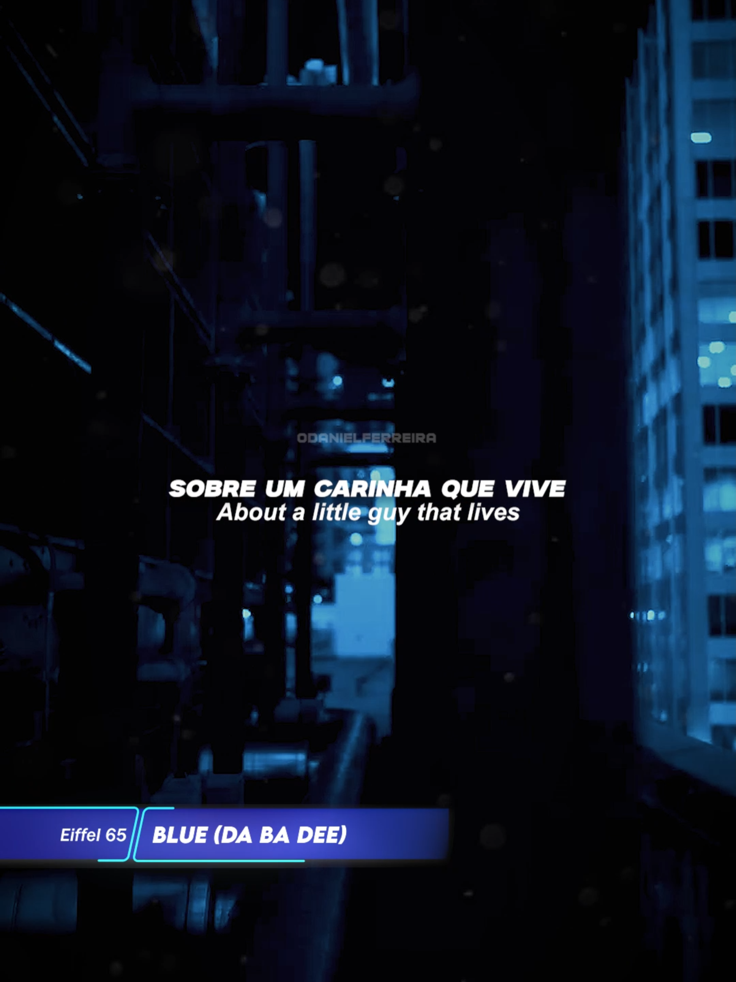 Blue - Eiffel 65 🎶 . #musica #tradução #tipografia #anos2000 #dancemusic