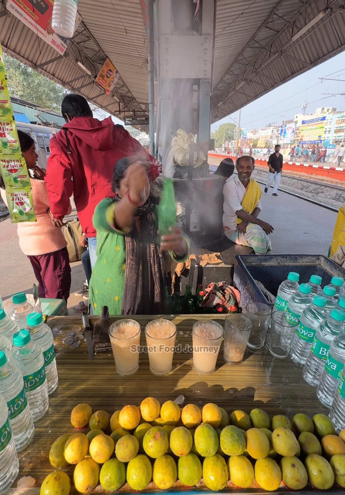 The Most Famous Rocket Soda Lady In India 🔍 Business name  Rocket Soda  📍Address  Baruipur, India 💵 Price  15 Rupee/$ 0.17 USD #india #streetfood #viral #fyp 