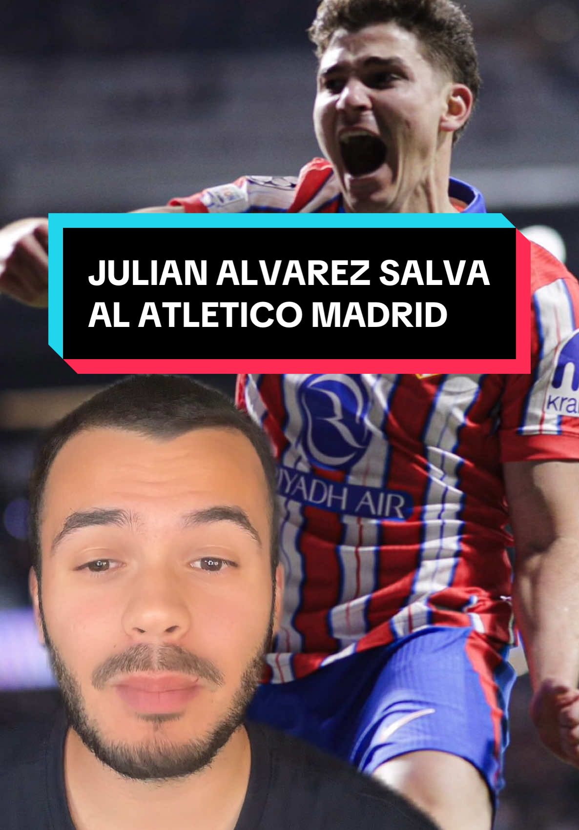 Julian Alvarez salva al Atletico Madrid🔥 #julianalvarez #cholosimeone #atleticomadrid #bayerleverkusen #greenscreen 