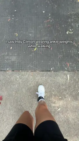Influenced 🫶🏼 #indyclinton #walking #ankleweights #weightloss 