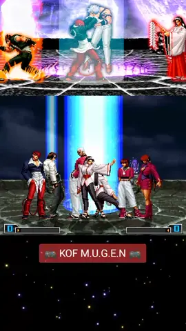 Orochi team vs three sacred treasures |#thekingoffighters2002 #mugen #kofmugen #thekingofmugen #kof #orochi #kof97 #games #ioriyagami #kyokussanagi #kof 